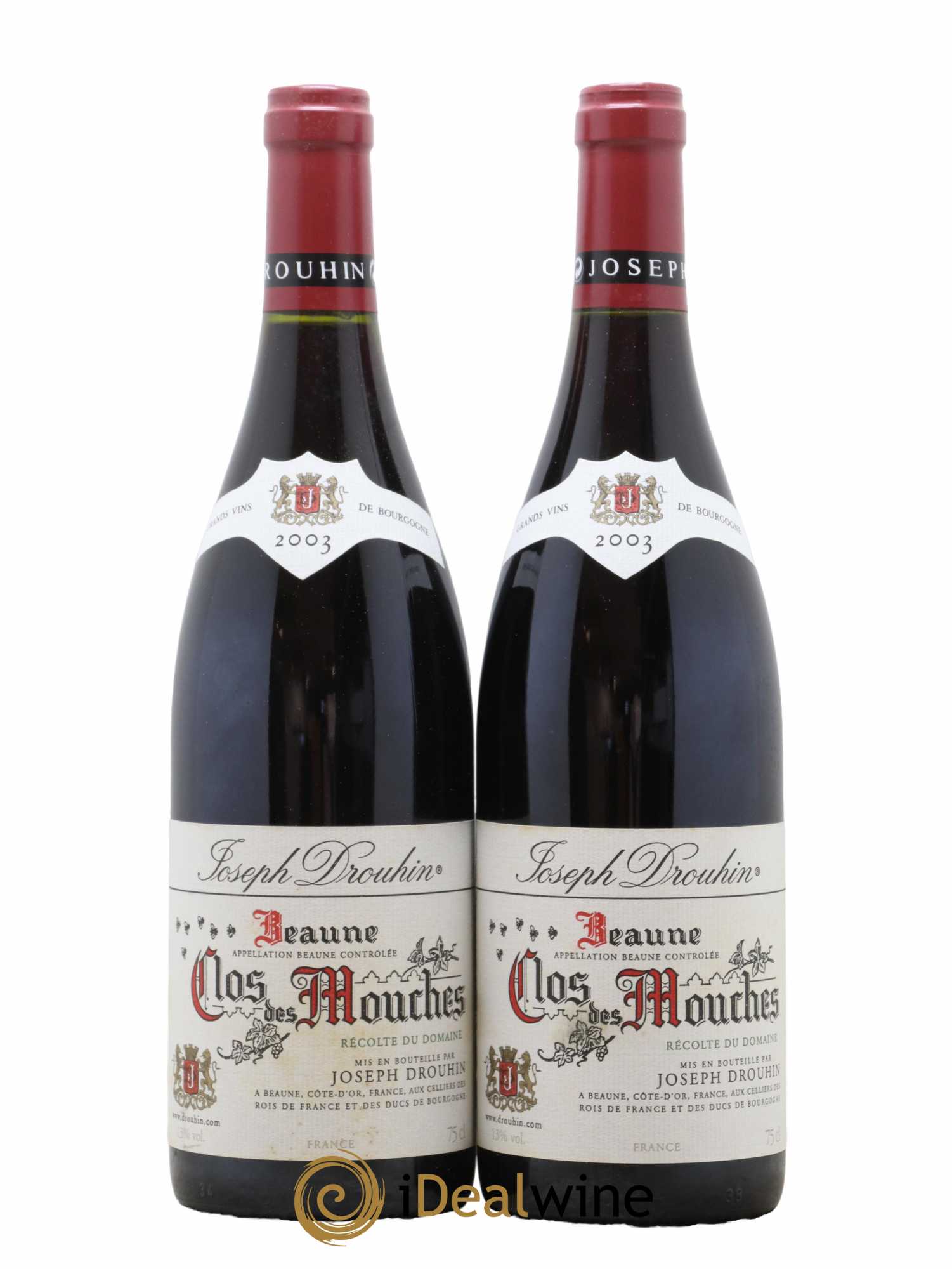 Beaune 1er Cru Clos des Mouches Joseph Drouhin 2003 - Lot de 2 bouteilles - 0