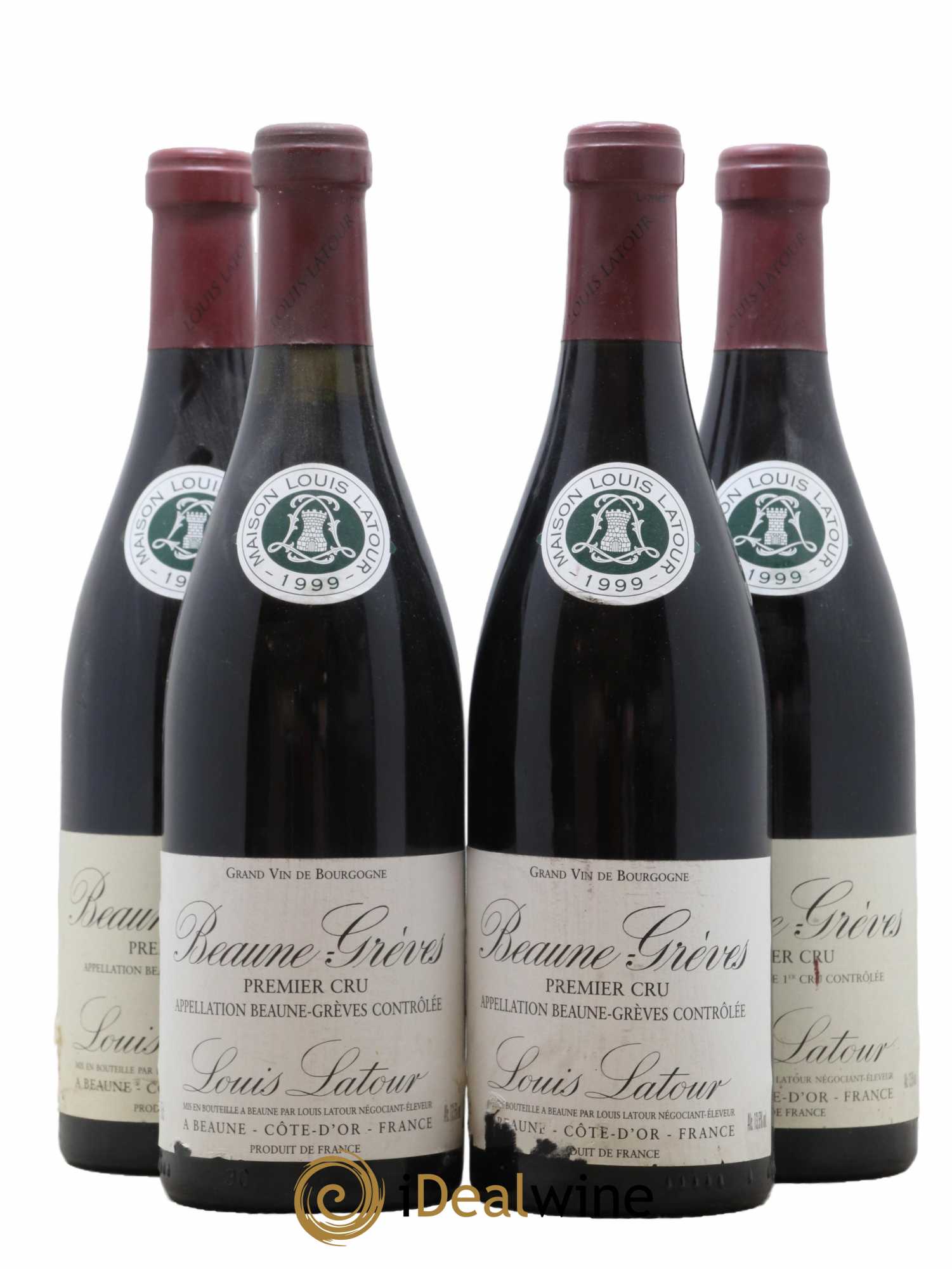 Beaune 1er Cru Grèves Domaine Louis Latour 1999 - Lot de 4 bouteilles - 0