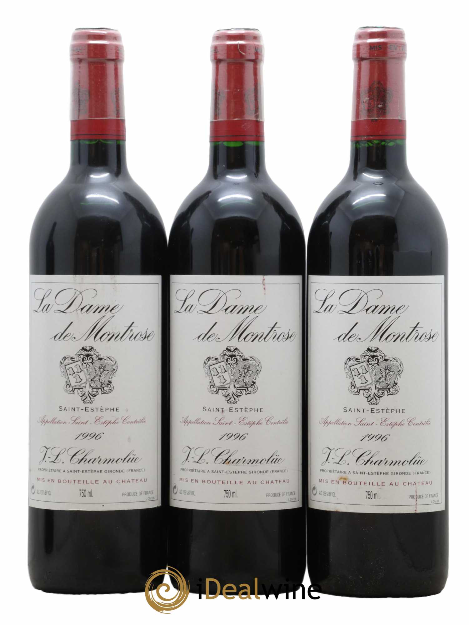 La Dame de Montrose Second Vin 1996 - Lot de 3 bouteilles - 0