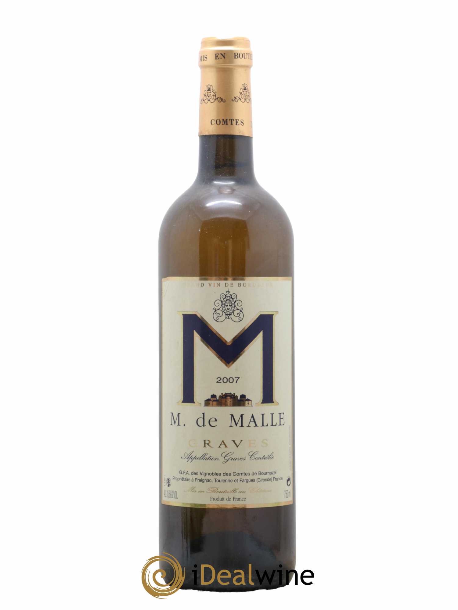 Graves M de Malle 2007 - Lot de 1 bouteille - 0