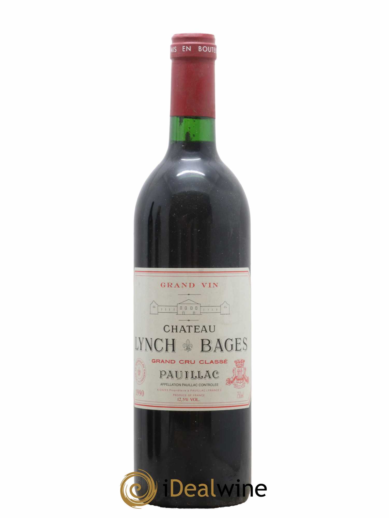 Château Lynch Bages 5ème Grand Cru Classé 1990 - Lot de 1 bouteille - 0
