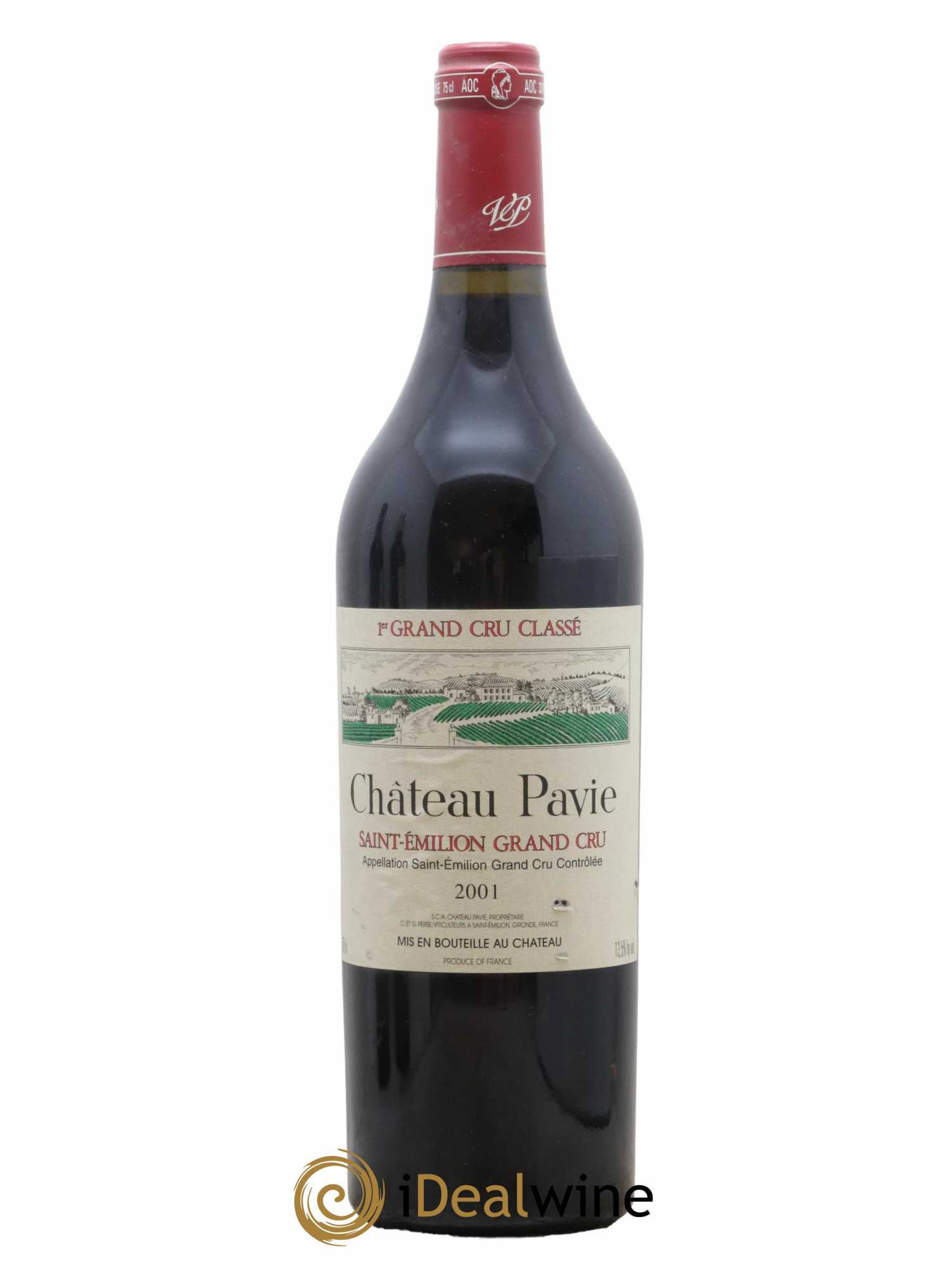 Château Pavie 1er Grand Cru Classé A 2001 - Lot de 1 bouteille - 0