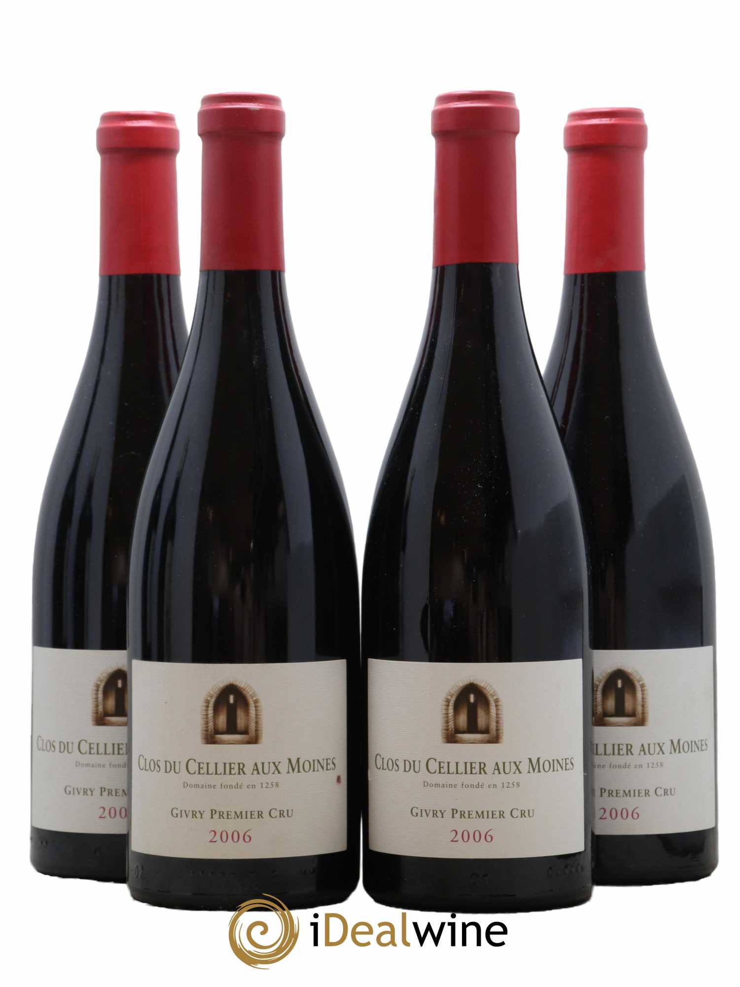 Givry 1er Cru Clos du Cellier aux moines Cellier aux Moines (Domaine) 2006 - Lot de 4 bouteilles - 0