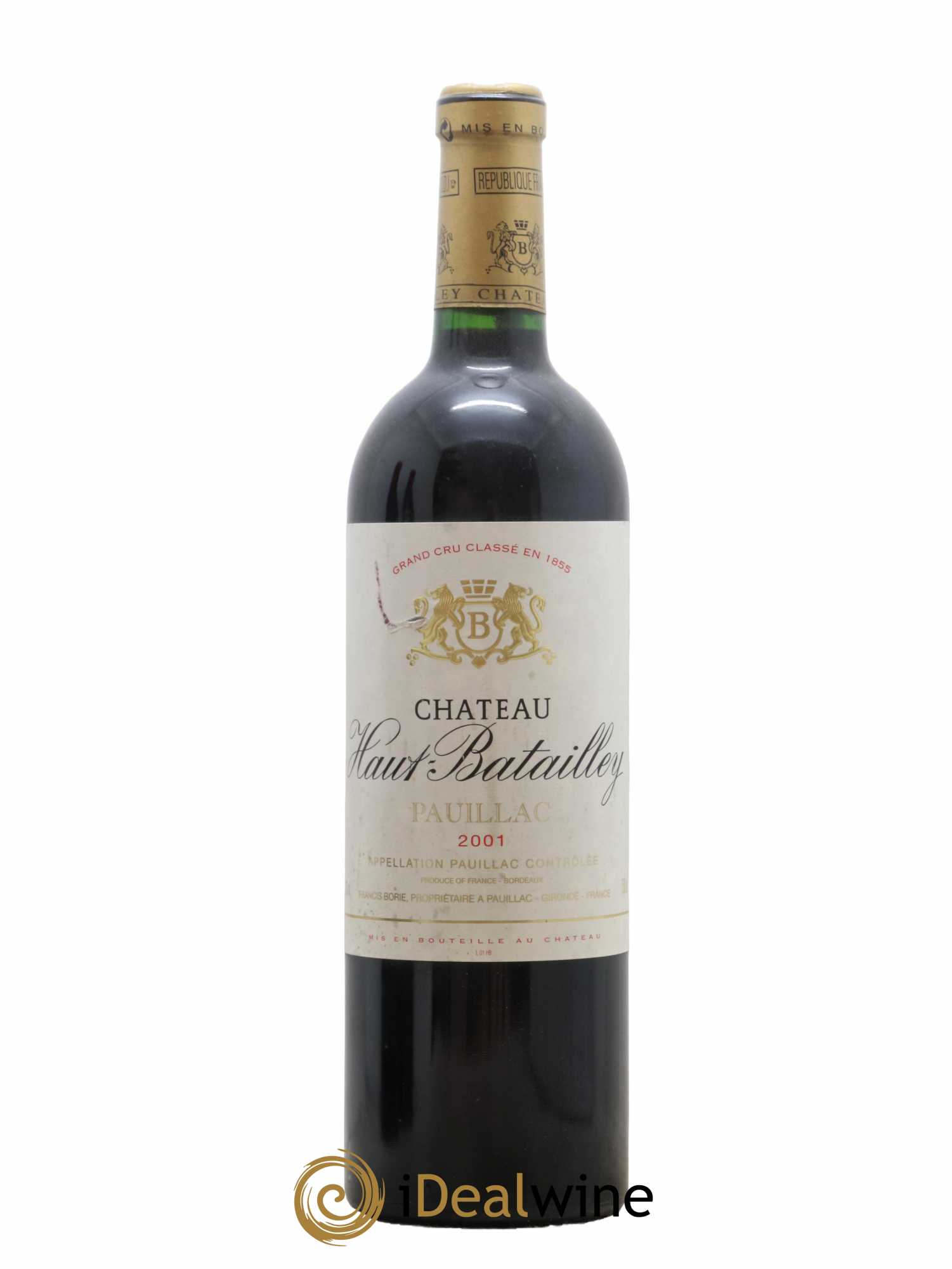 Château Haut Batailley 5ème Grand Cru Classé 2001 - Lot de 1 bouteille - 0