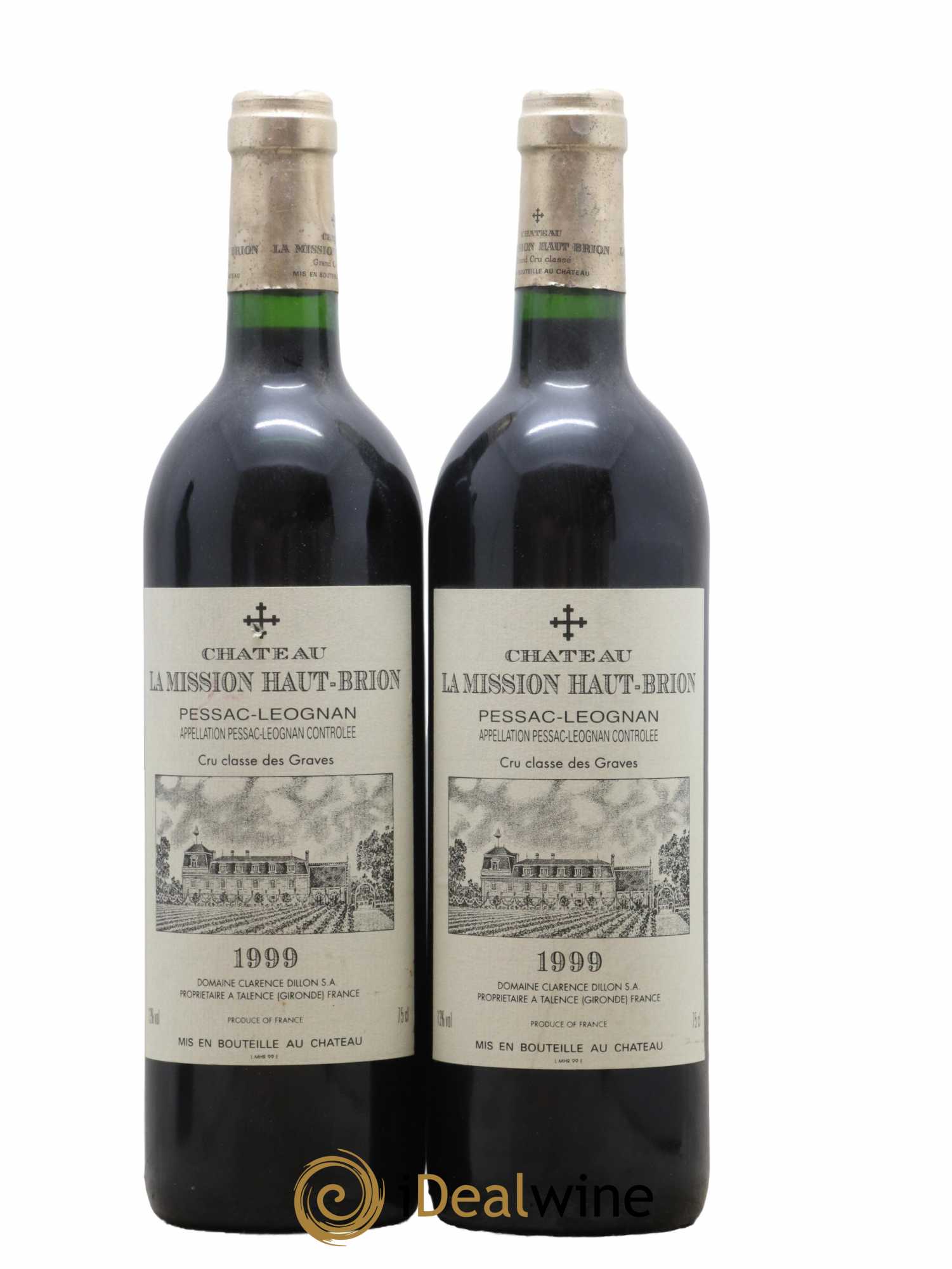Château la Mission Haut-Brion Cru Classé de Graves 1999 - Lot de 2 bouteilles - 0