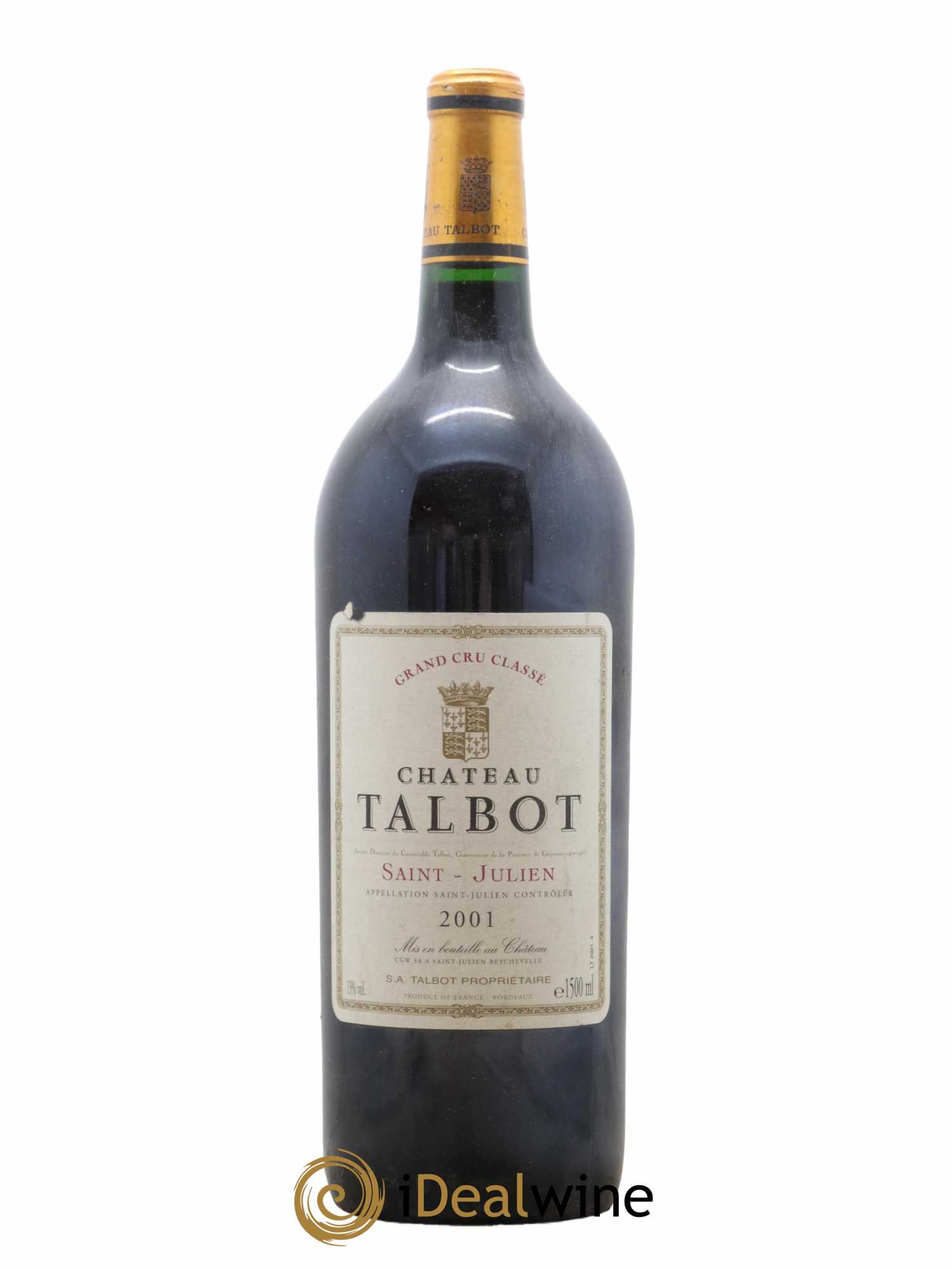 Château Talbot 4ème Grand Cru Classé 2001 - Lot de 1 magnum - 0