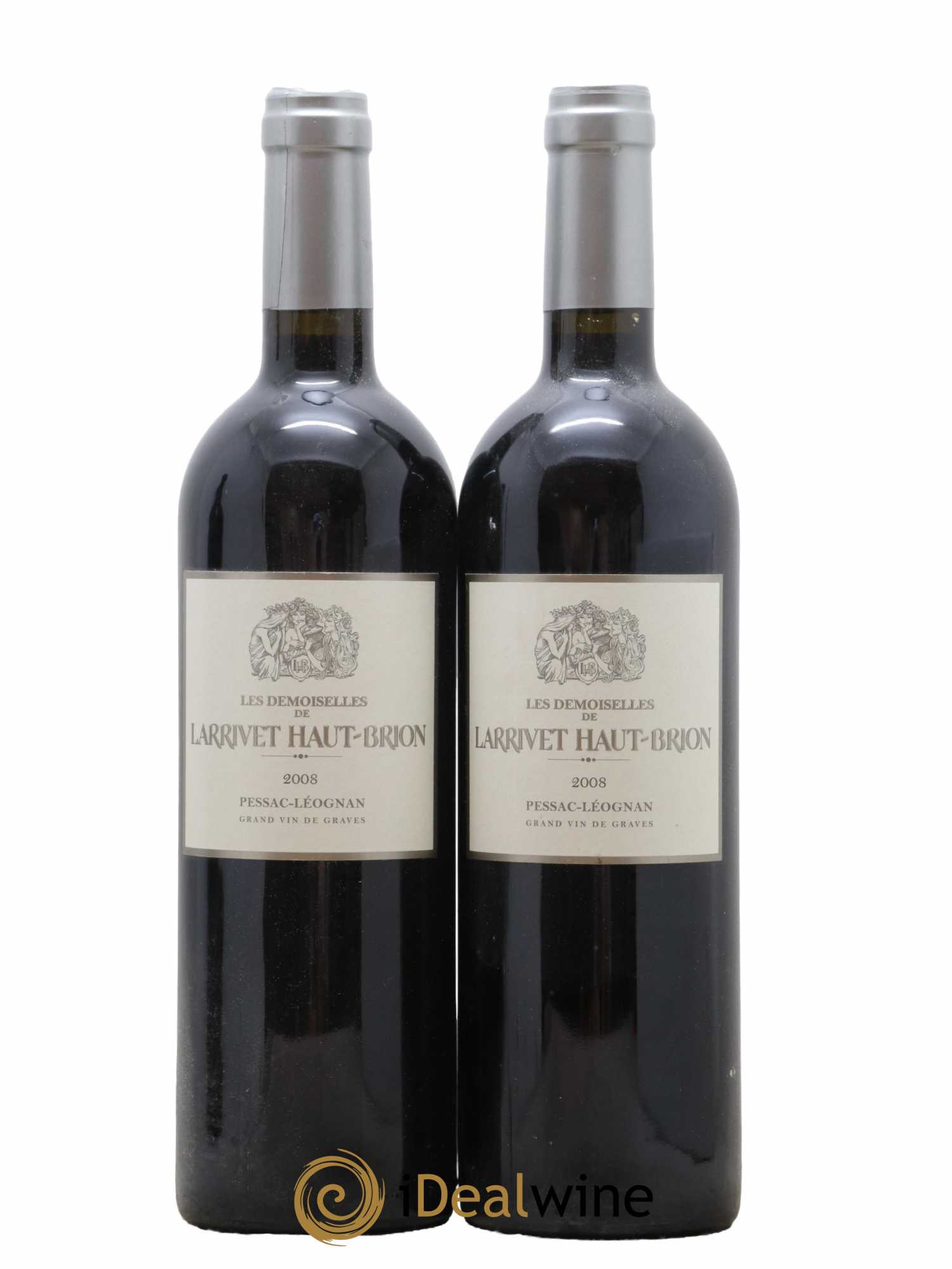 Pessac-Léognan Les Demoiselles de Larrivet Haut Brion 2008 - Lot de 2 bouteilles - 0
