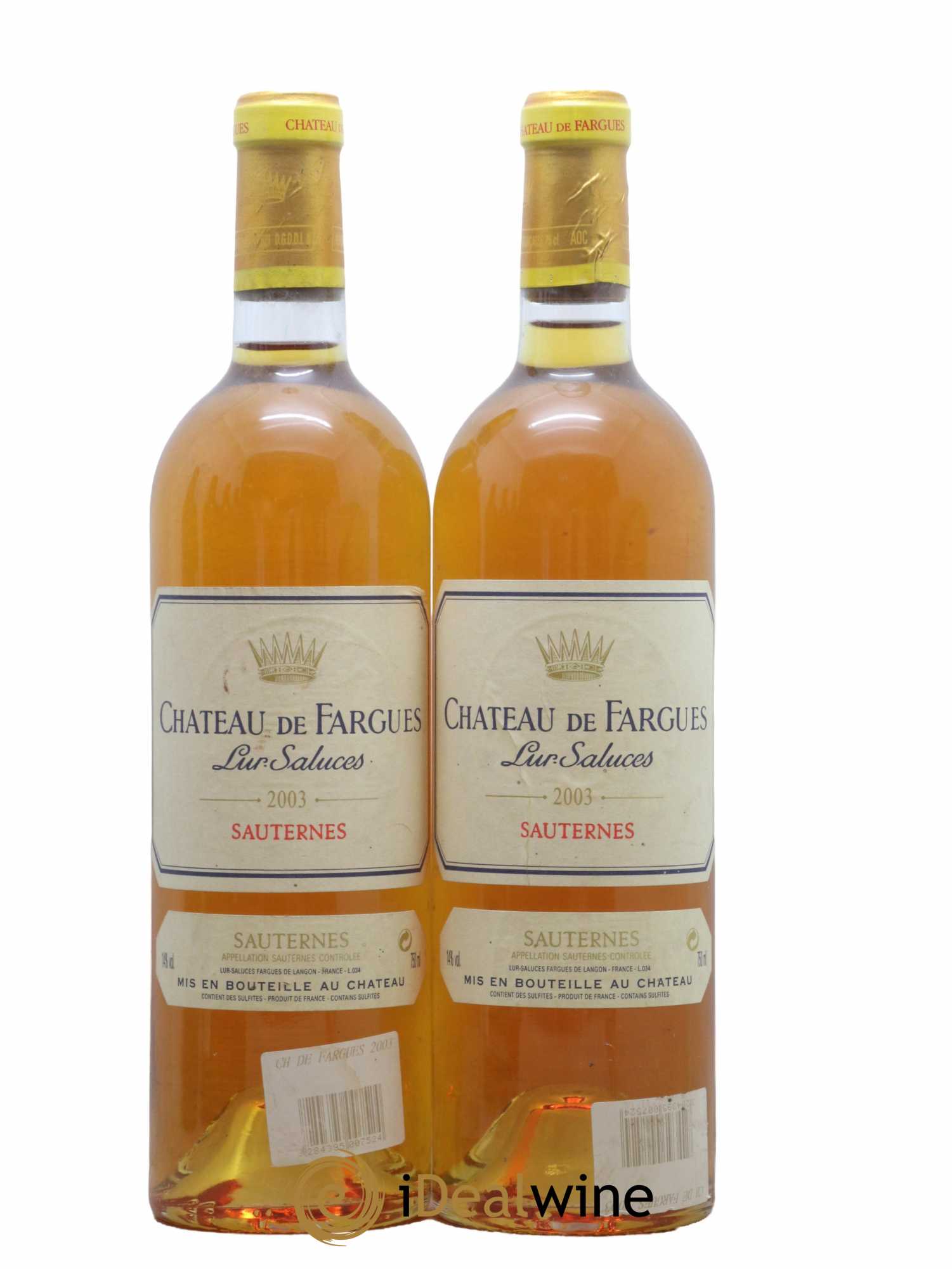 Château de Fargues 2003 - Lotto di 2 bottiglie - 0