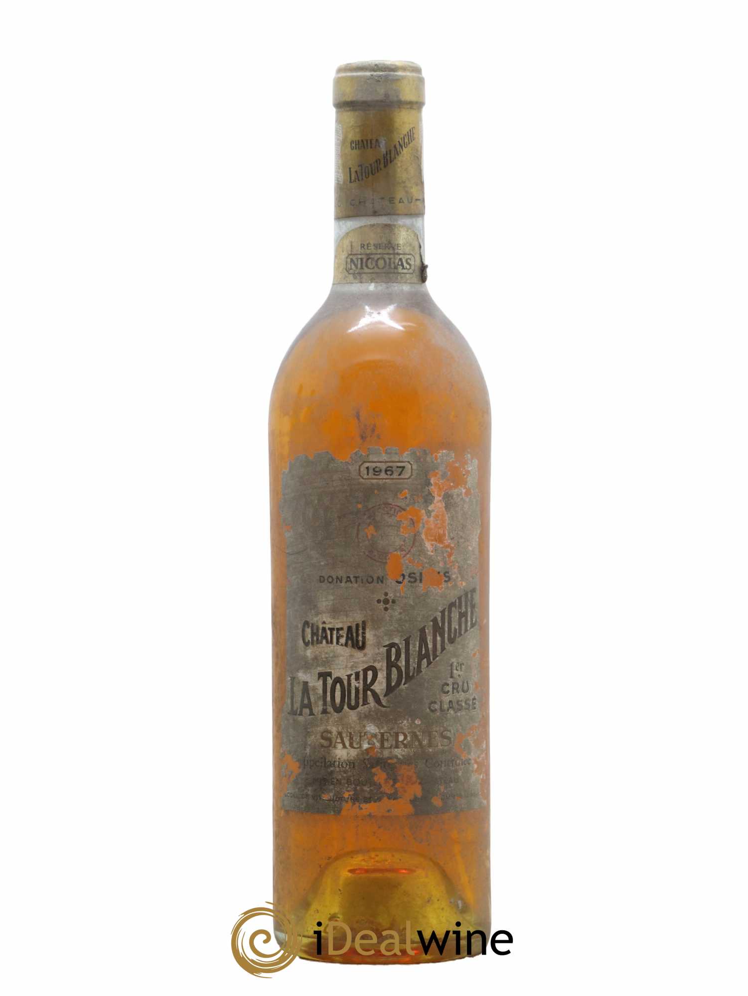 Château la Tour Blanche 1er Grand Cru Classé 1967 - Lotto di 1 bottiglia - 0