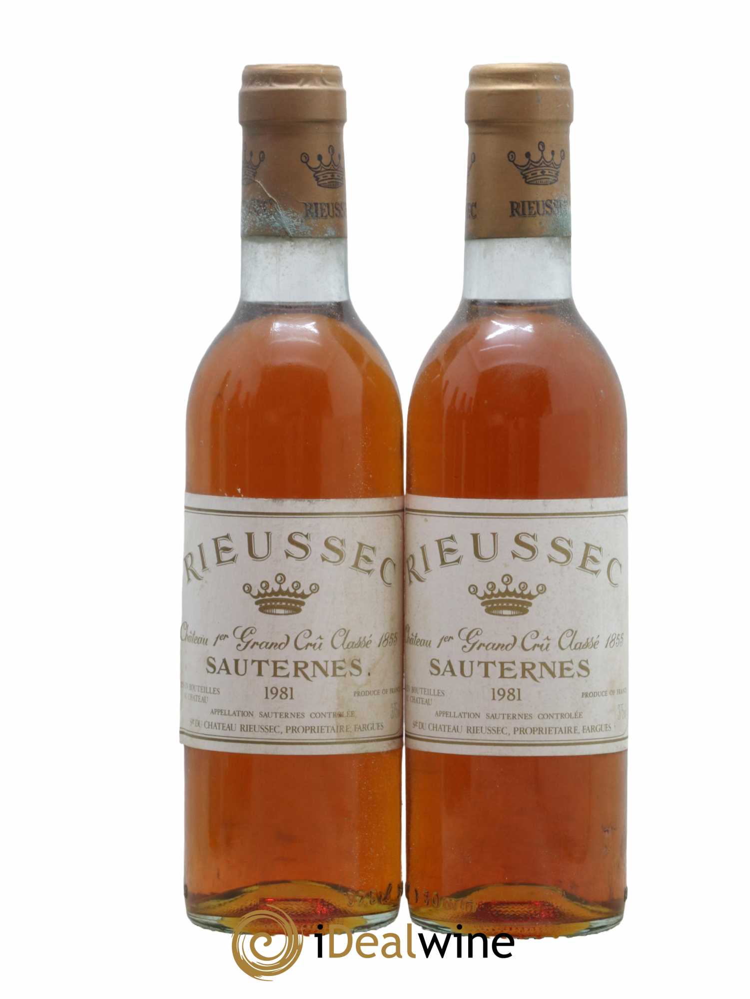 Château Rieussec 1er Grand Cru Classé 1981 - Posten von 2 Demi-Flaschen - 0