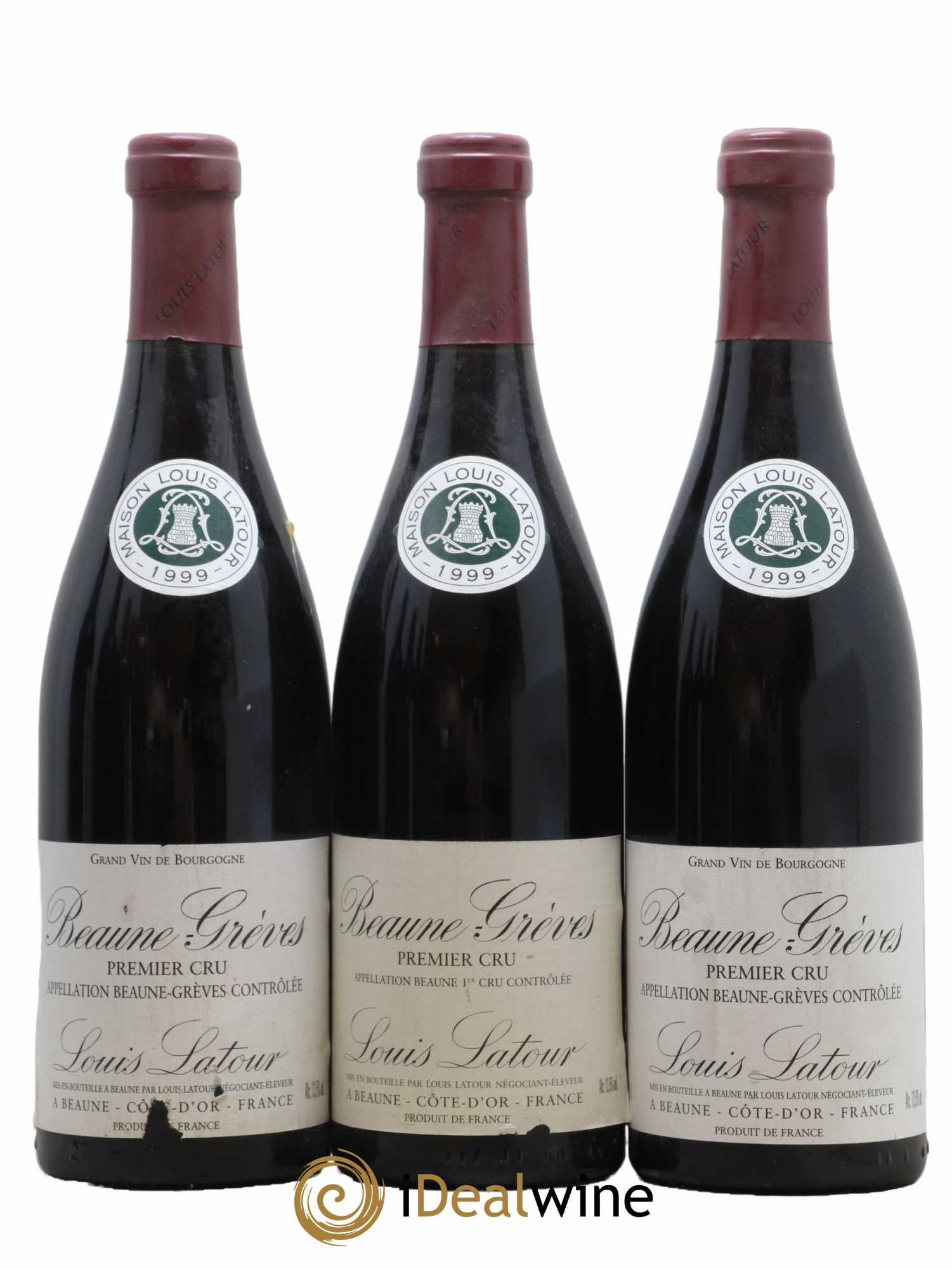 Beaune 1er Cru Greves Domaine Louis Latour 1999 - Lot de 3 bouteilles - 0
