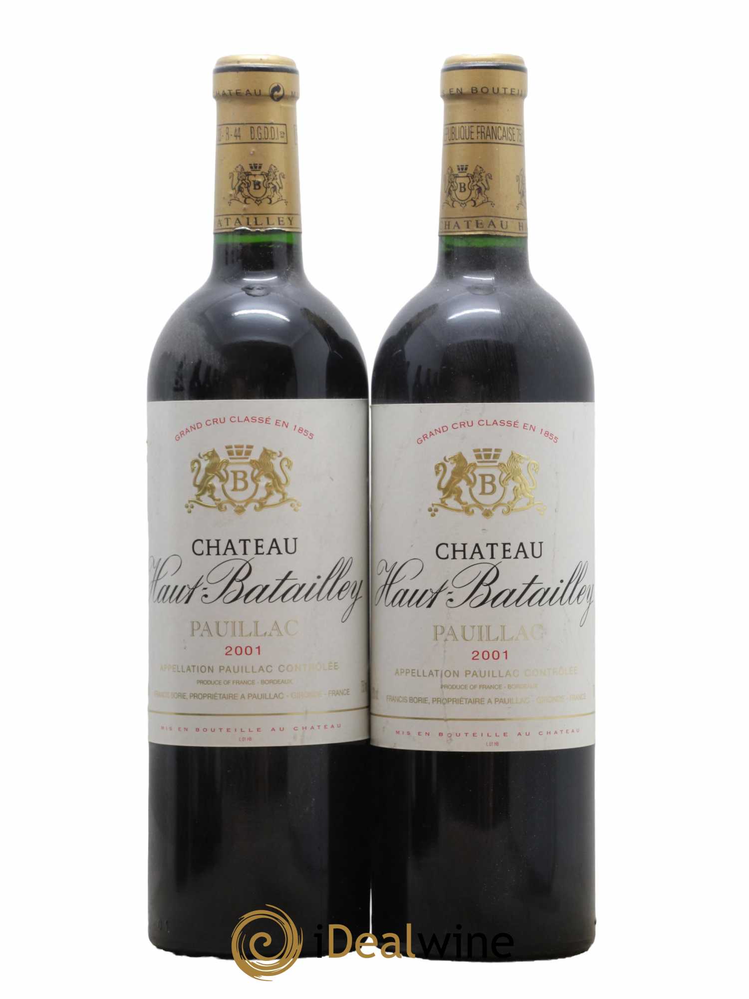 Château Haut Batailley 5ème Grand Cru Classé 2001 - Lot de 2 bouteilles - 0