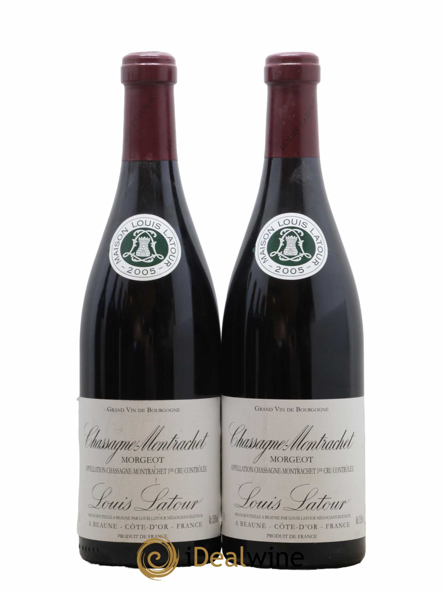 Chassagne-Montrachet 1er Cru Morgeot Louis Latour 2005 - Lot de 2 bouteilles - 0