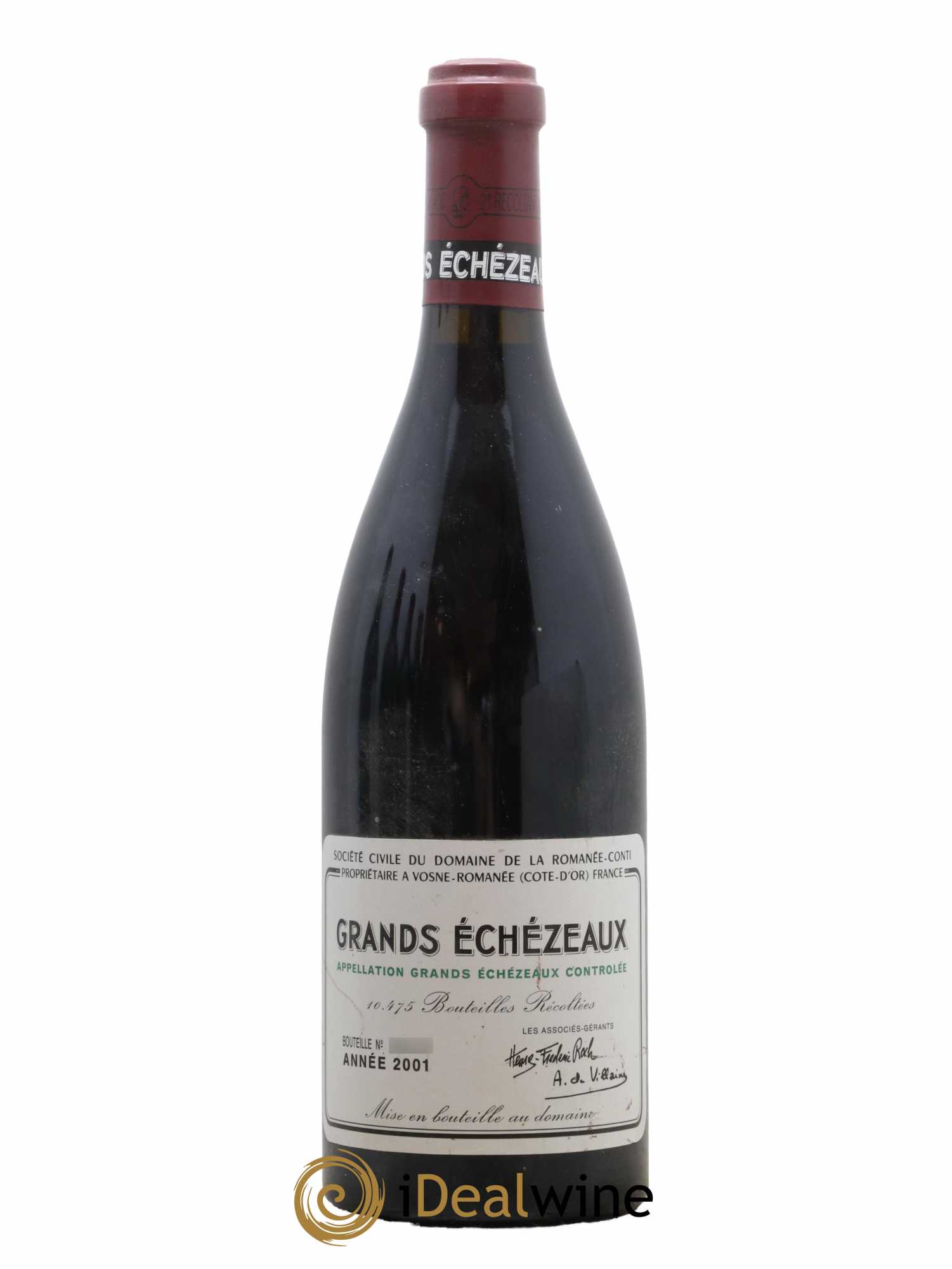 Grands-Echezeaux Grand Cru Domaine de la Romanée-Conti 2001 - Lot of 1 bottle - 0