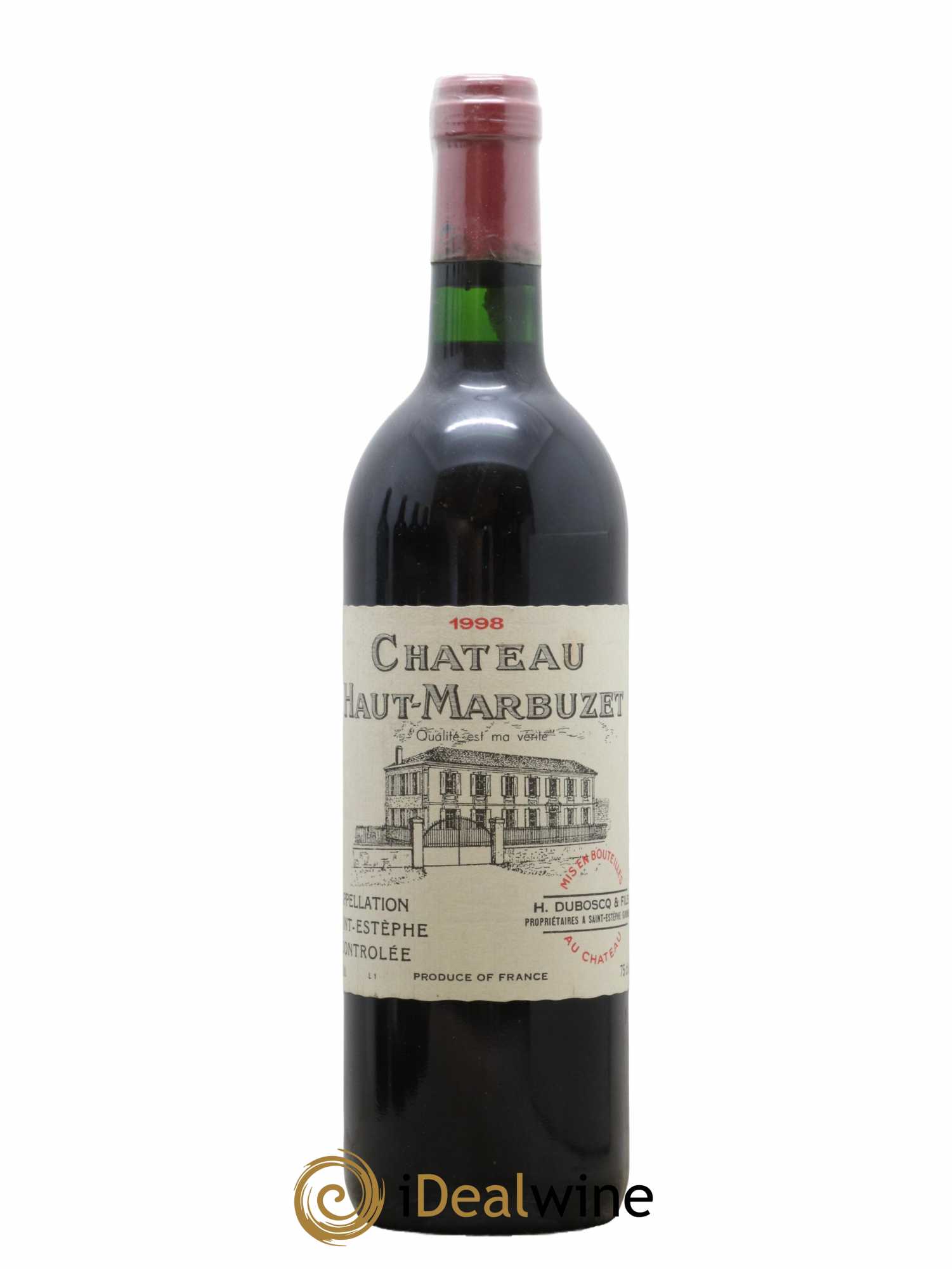 Château Haut Marbuzet 1998 - Lot de 1 bouteille - 0