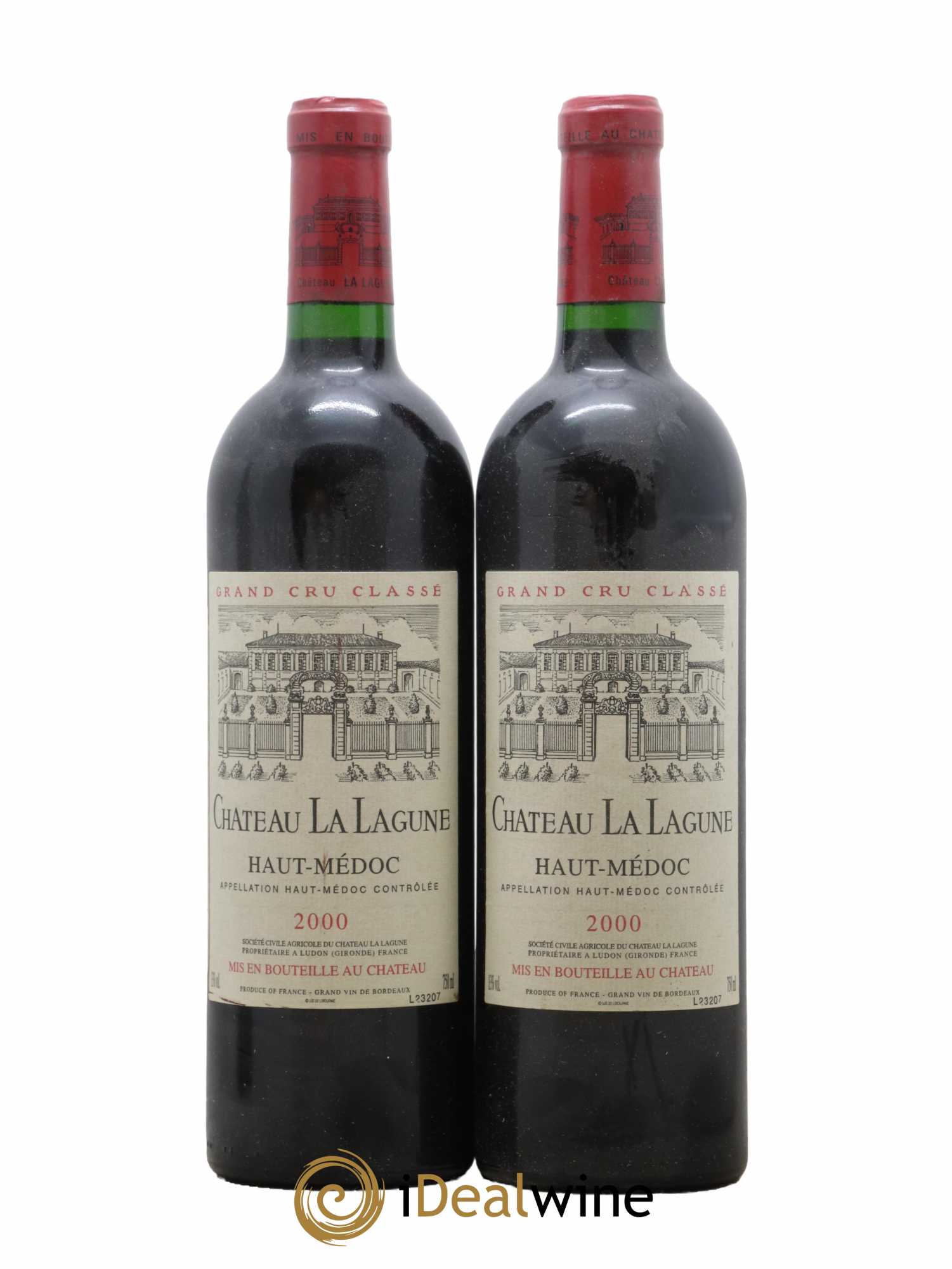 Château la Lagune 3ème Grand Cru Classé 2000 - Lot de 2 bouteilles - 0