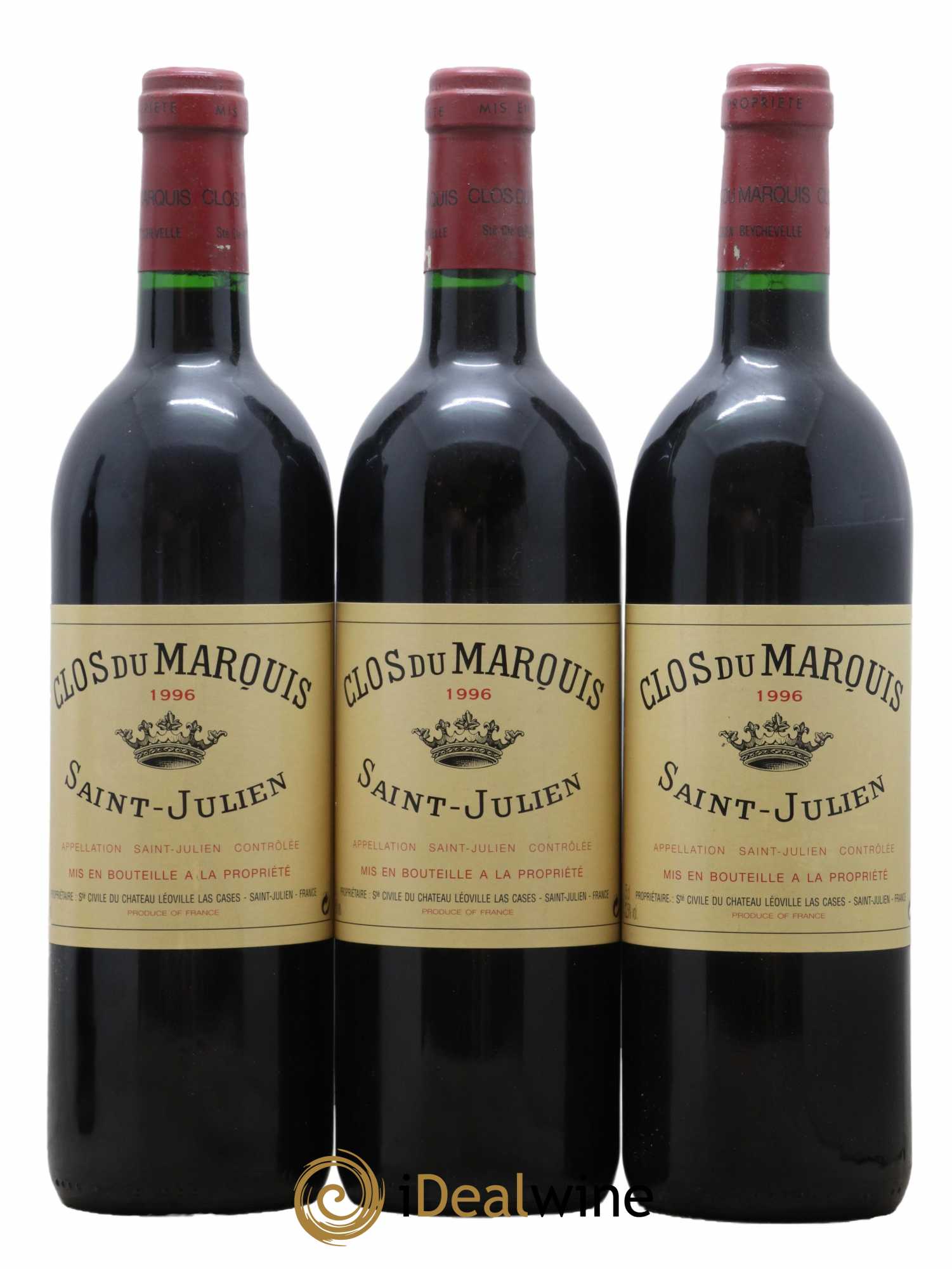 Clos du Marquis 1996 - Lot de 3 bouteilles - 0