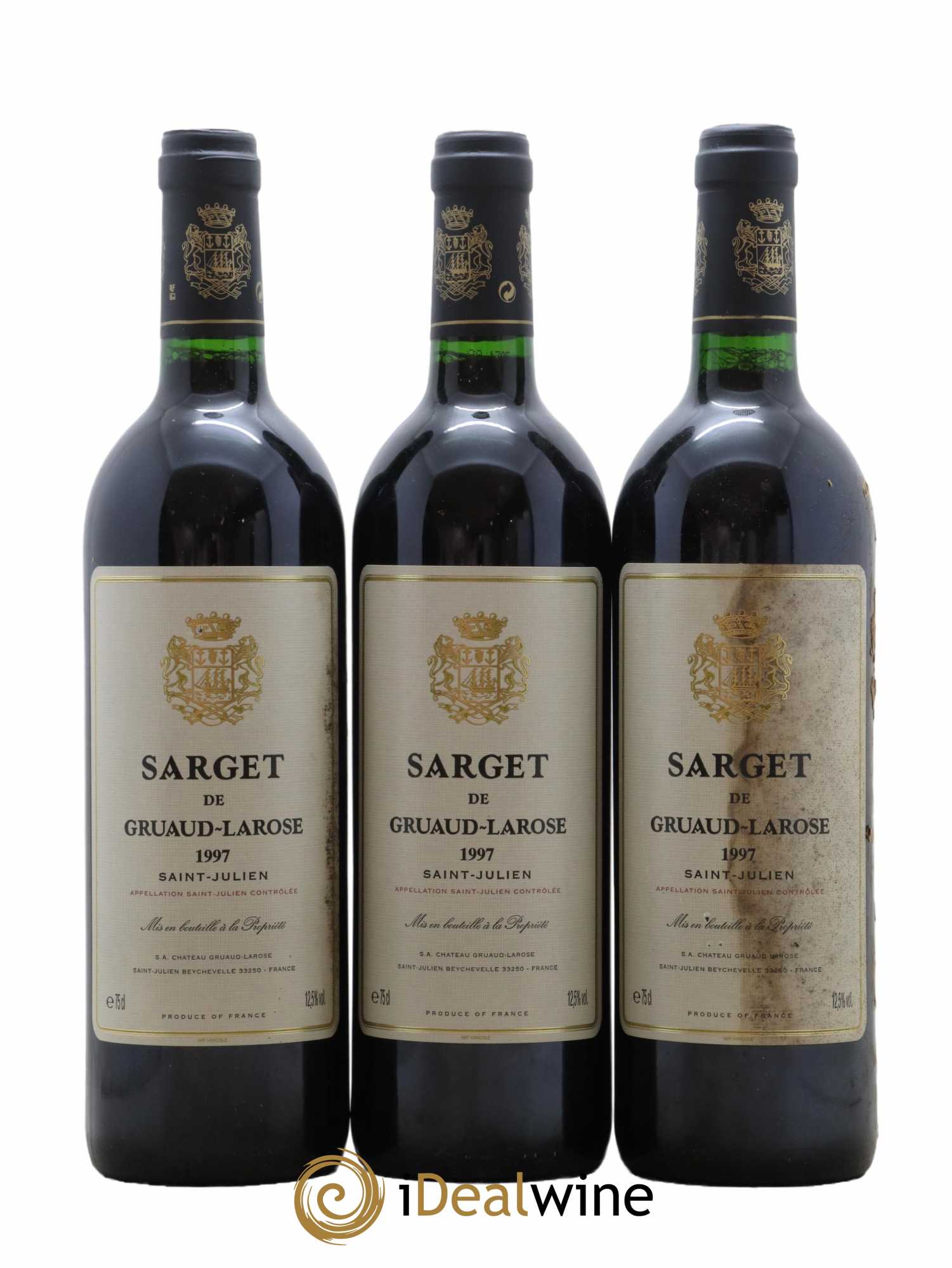 Sarget de Gruaud Larose Second Vin 1997 - Lot de 3 bouteilles - 0