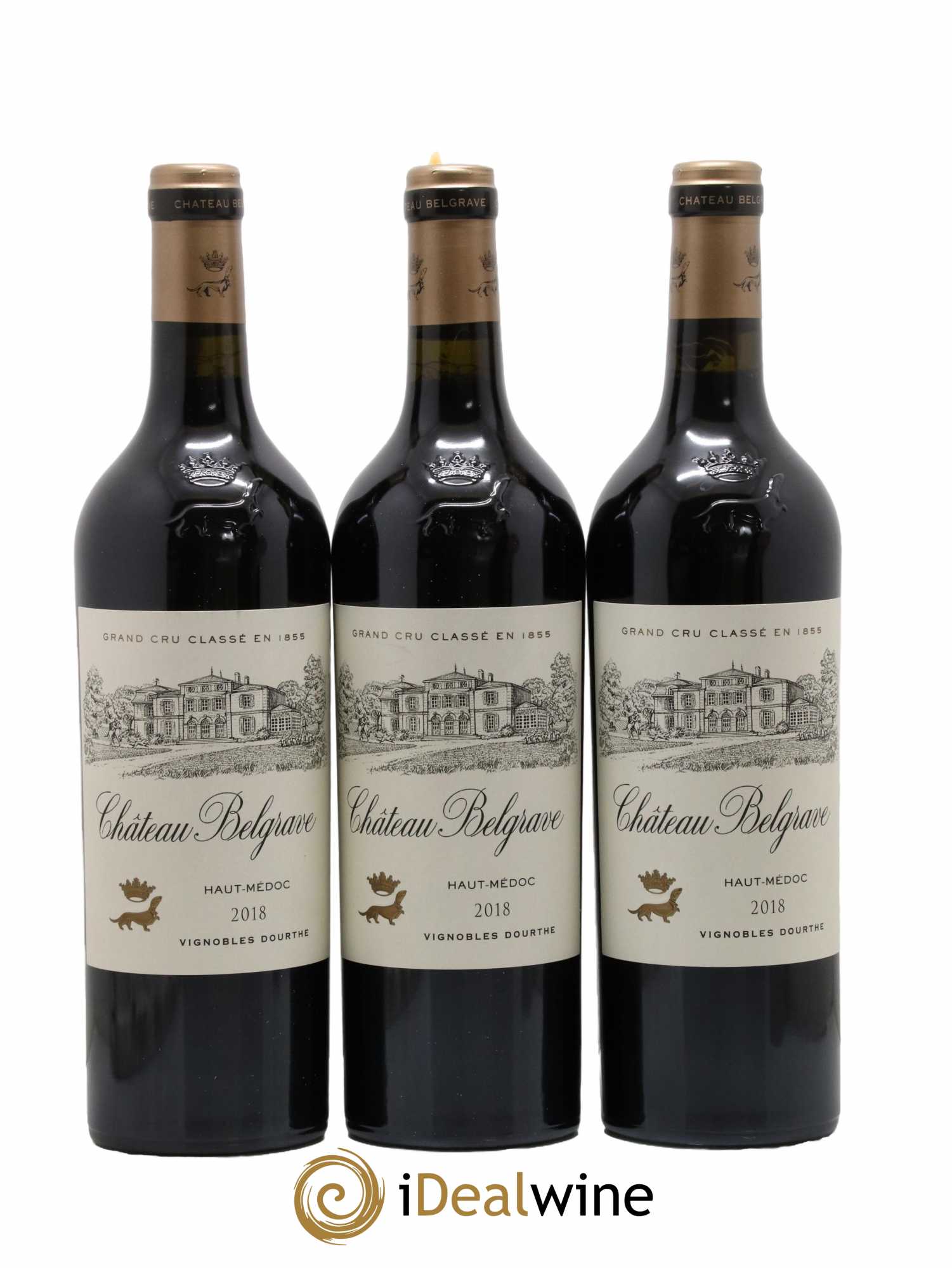 Château Belgrave 5ème Grand Cru Classé 2018 - Lot de 12 bouteilles - 1