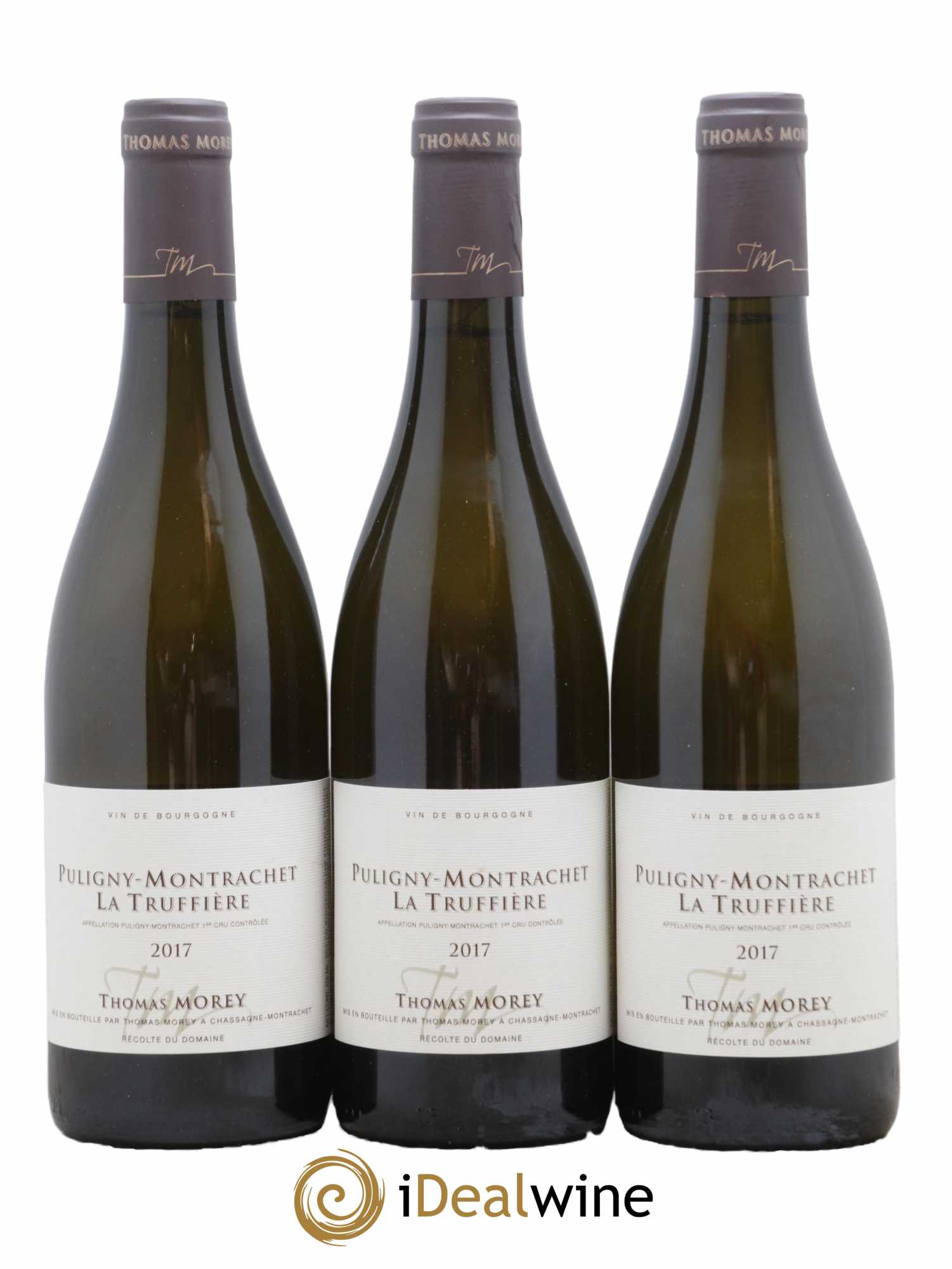 Puligny-Montrachet 1er Cru La Truffière Thomas Morey 2017 - Lot de 3 bouteilles - 0