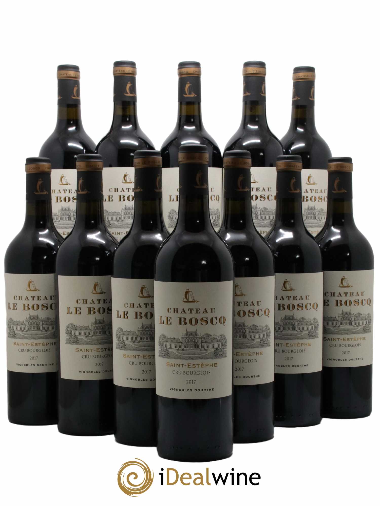 Château le Boscq Cru Bourgeois 2017 - Lot de 12 bouteilles - 0