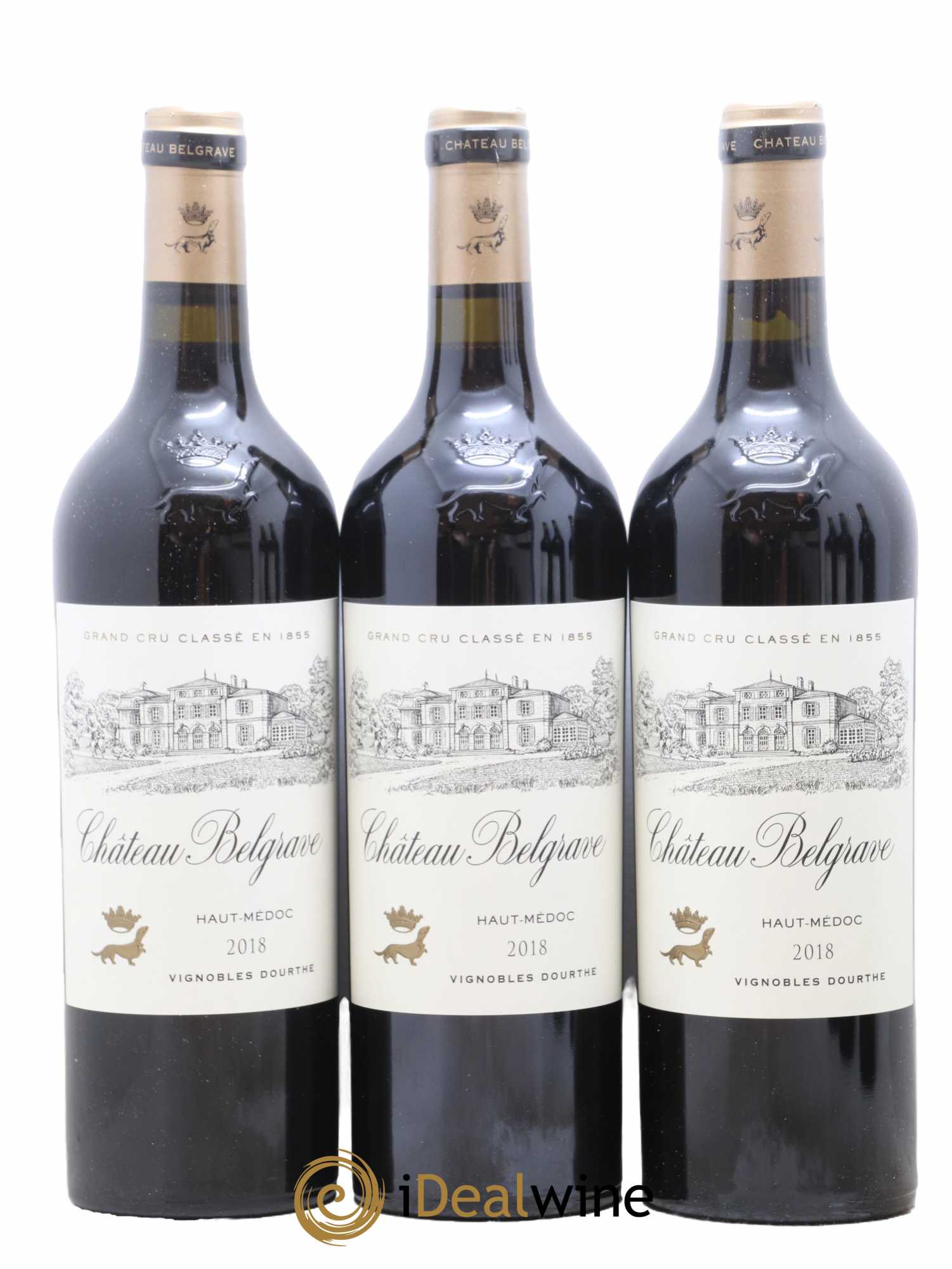 Château Belgrave 5ème Grand Cru Classé 2018 - Lot de 12 bouteilles - 1