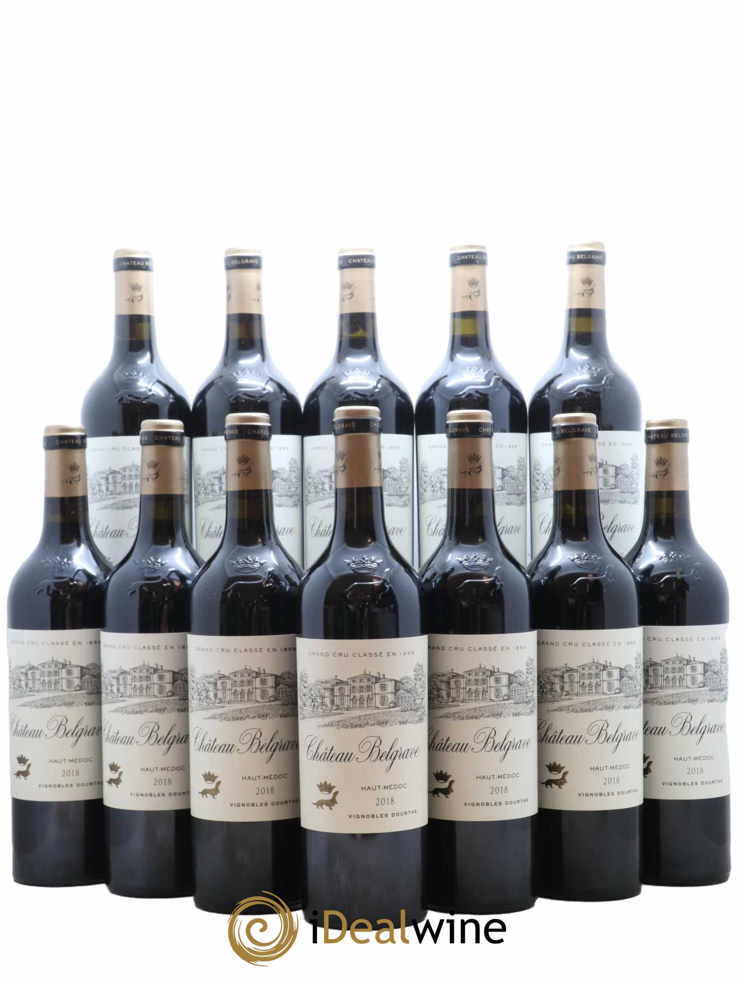 Château Belgrave 5ème Grand Cru Classé 2018 - Lot de 12 bouteilles - 0