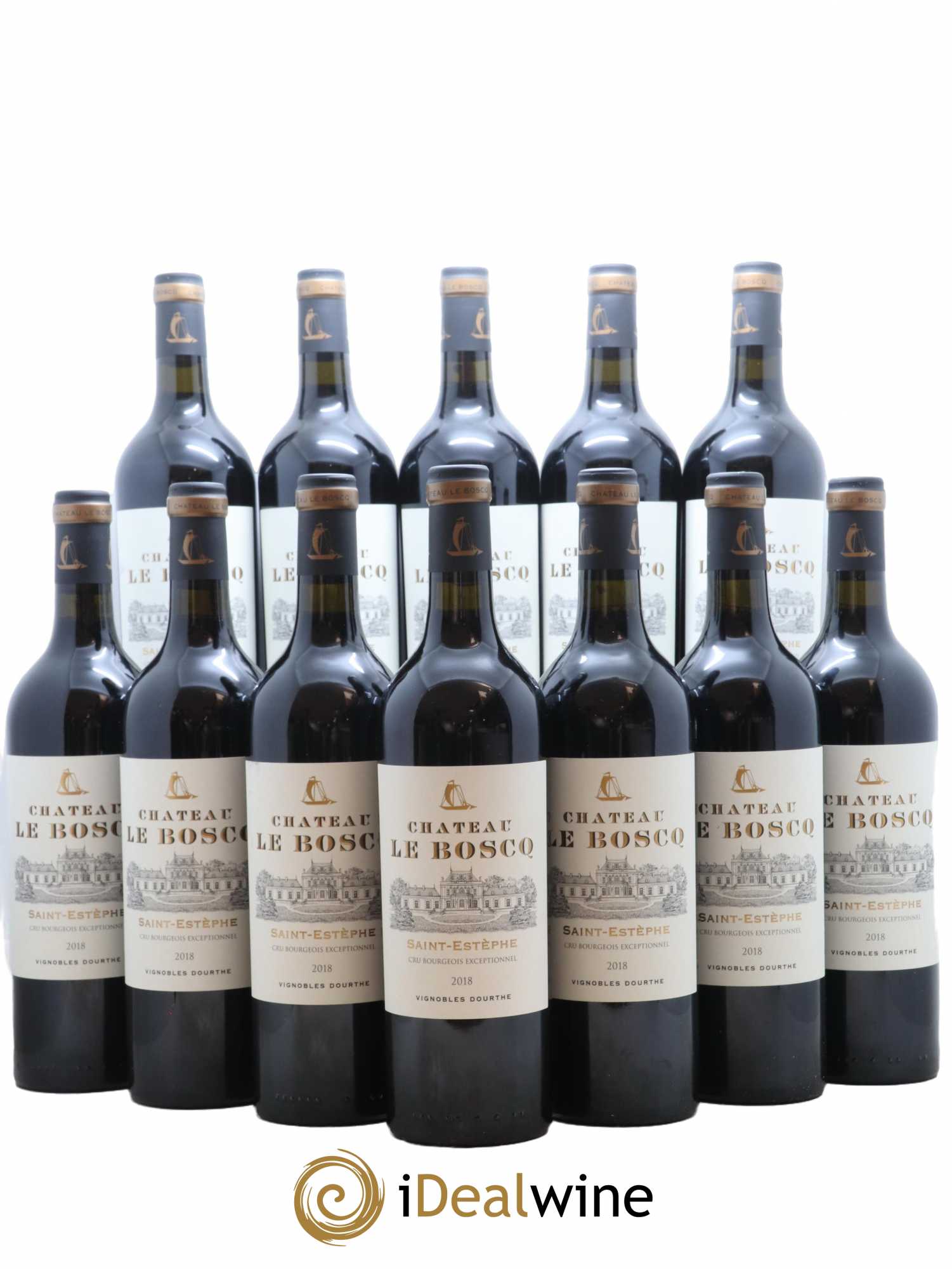 Château le Boscq Cru Bourgeois 2018 - Lot de 12 bouteilles - 0