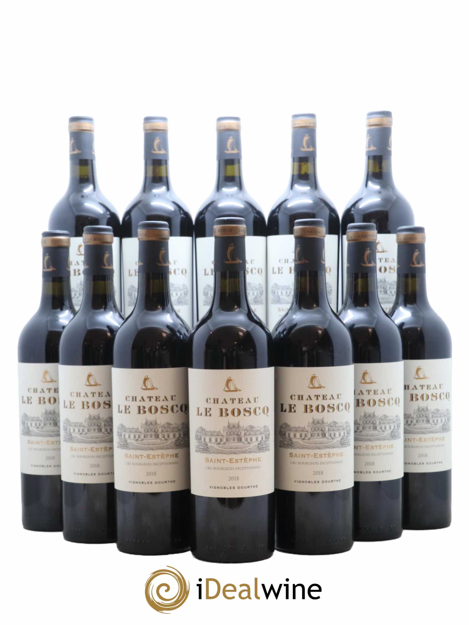Château le Boscq Cru Bourgeois 2018 - Lot de 12 bouteilles - 0