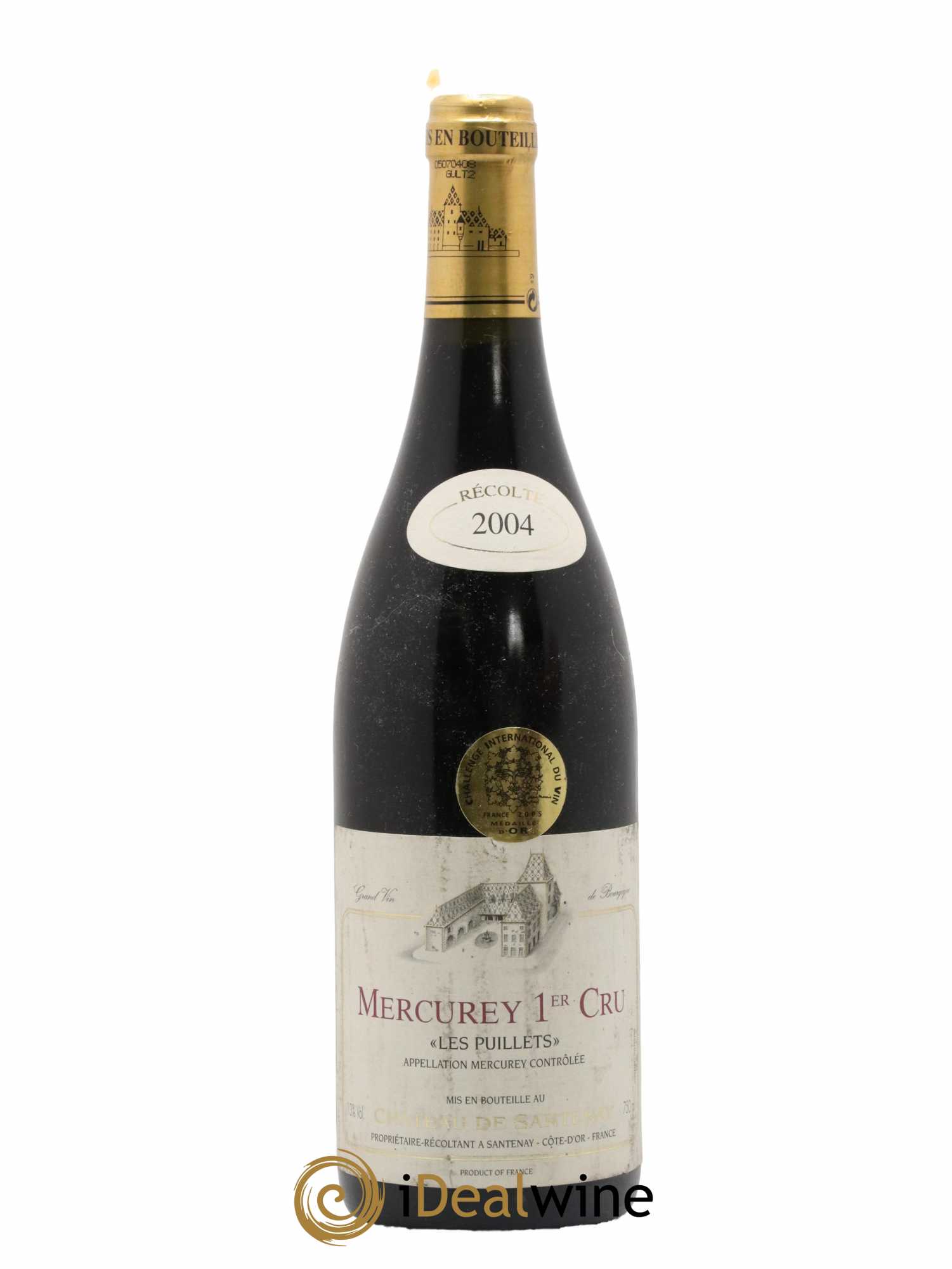Mercurey 1er Cru Les Puillets Château De Santenay 2004 - Lot de 1 bouteille - 0