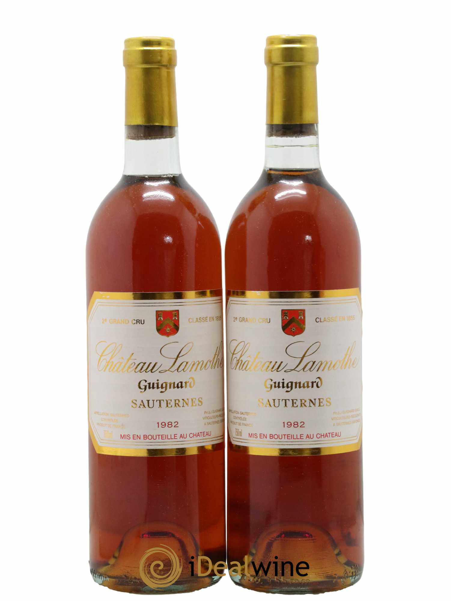 Château Lamothe 2ème Grand Cru Classé 1982 - Lotto di 2 bottiglie - 0