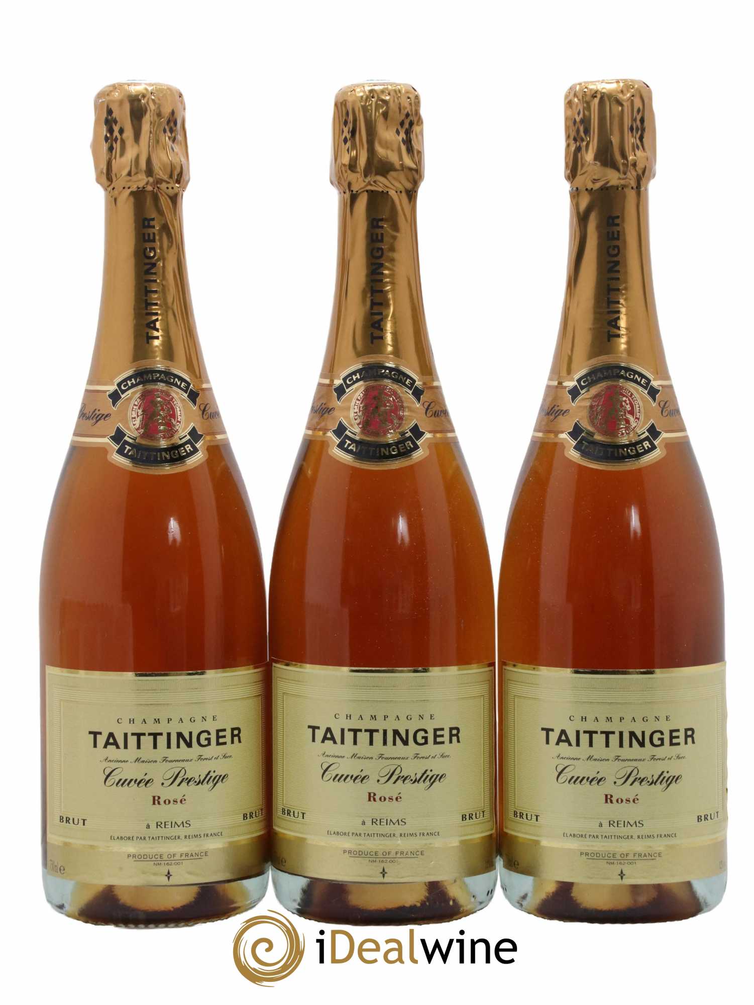 Prestige rosé Taittinger - Lot de 3 bouteilles - 0