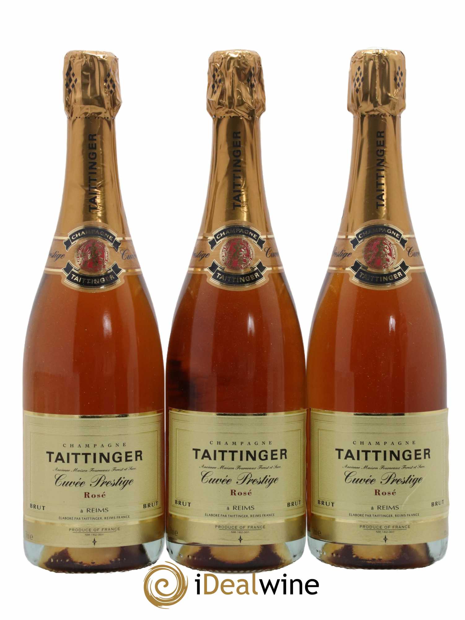 Prestige rosé Taittinger - Lot de 3 bouteilles - 0