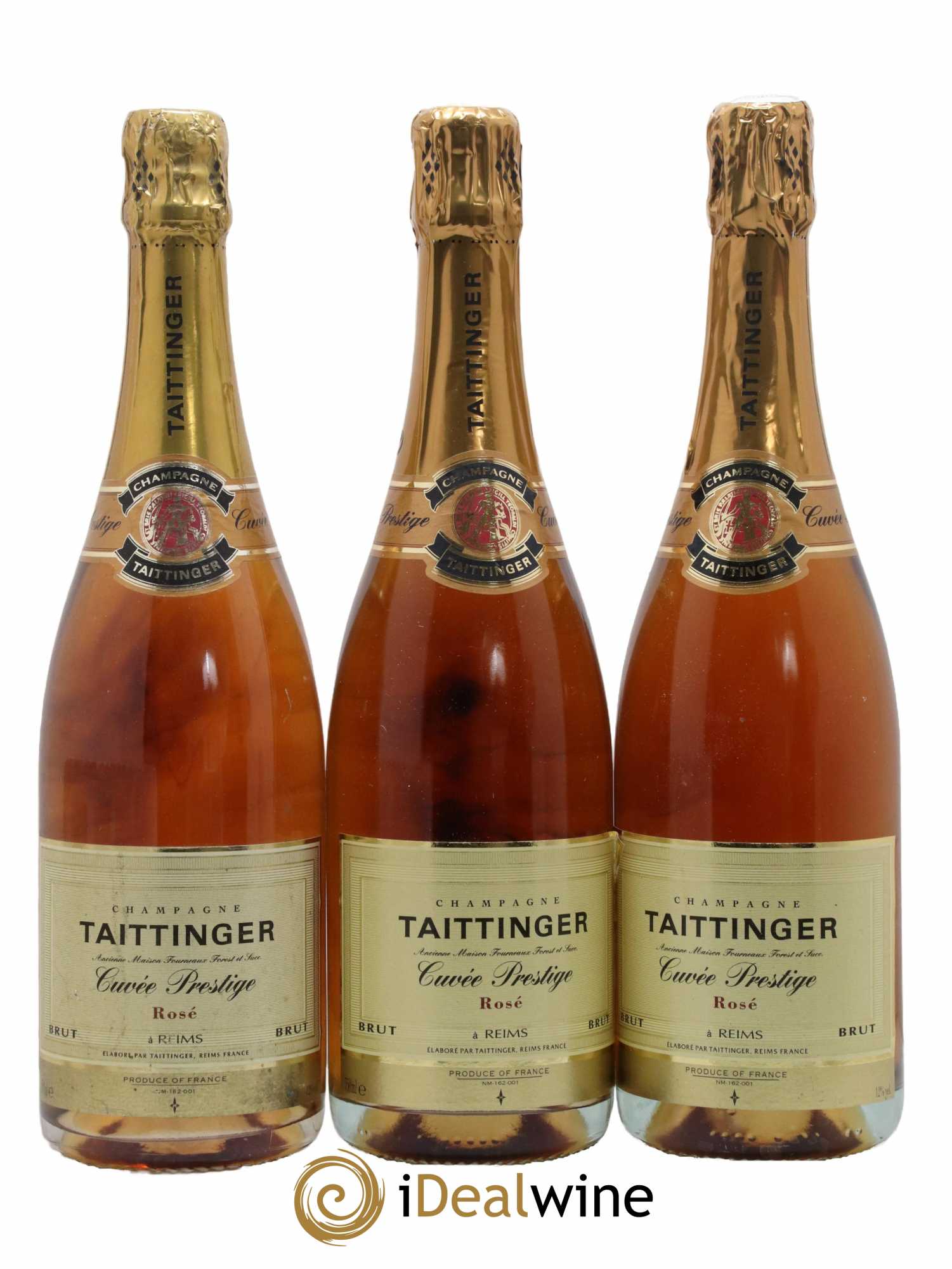 Prestige rosé Taittinger - Lot de 3 bouteilles - 0