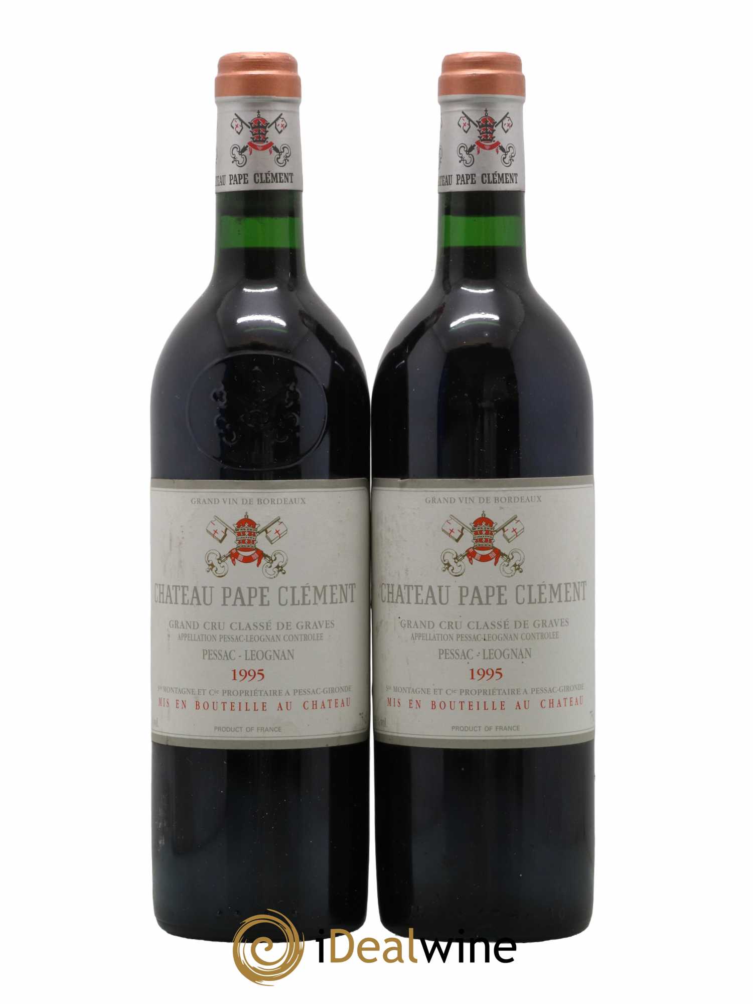 Château Pape Clément Cru Classé de Graves 1995 - Lot de 2 bouteilles - 0