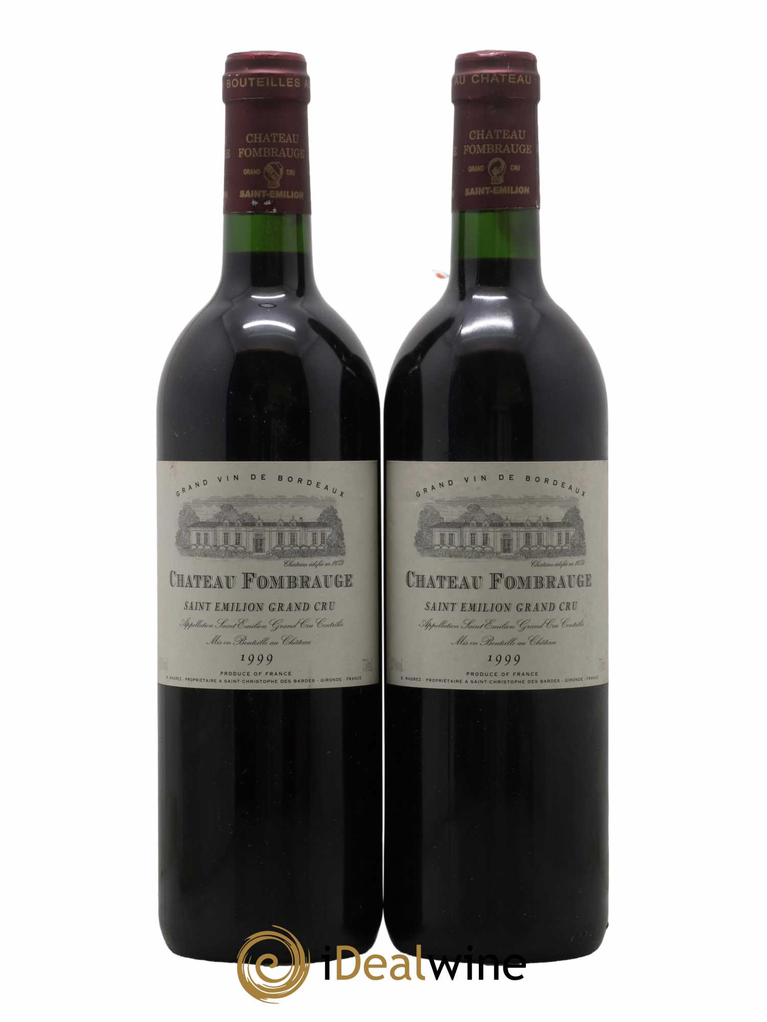 Château Fombrauge Grand Cru Classé 1999 - Lot de 2 bouteilles - 0