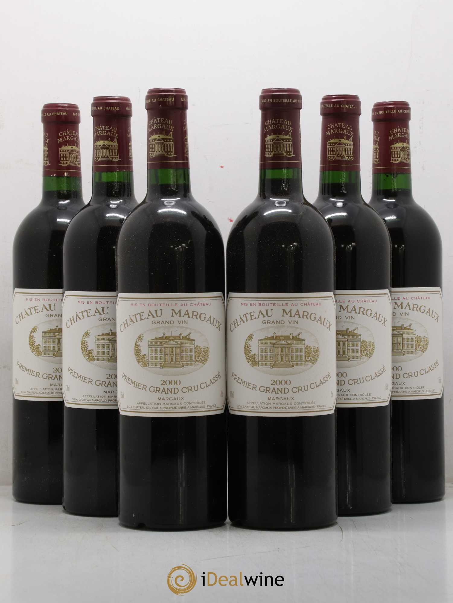 Château Margaux 1er Grand Cru Classé 2000 - Lot de 6 bouteilles - 0