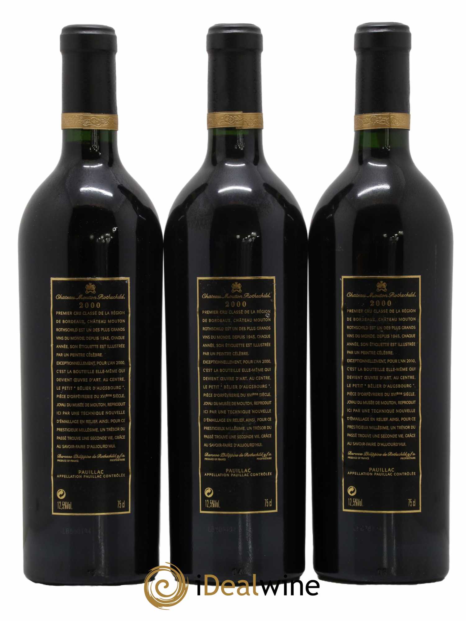 Château Mouton Rothschild 1er Grand Cru Classé 2000 - Lot de 6 bouteilles - 5