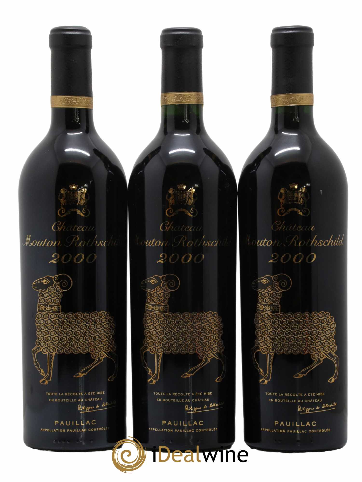 Château Mouton Rothschild 1er Grand Cru Classé 2000 - Lot de 6 bouteilles - 1