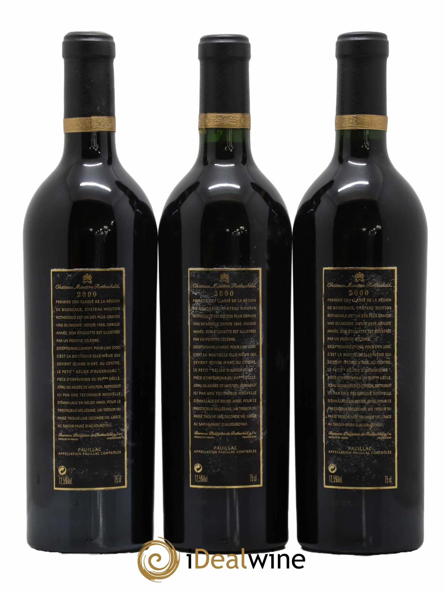 Château Mouton Rothschild 1er Grand Cru Classé 2000 - Lot de 6 bouteilles - 2