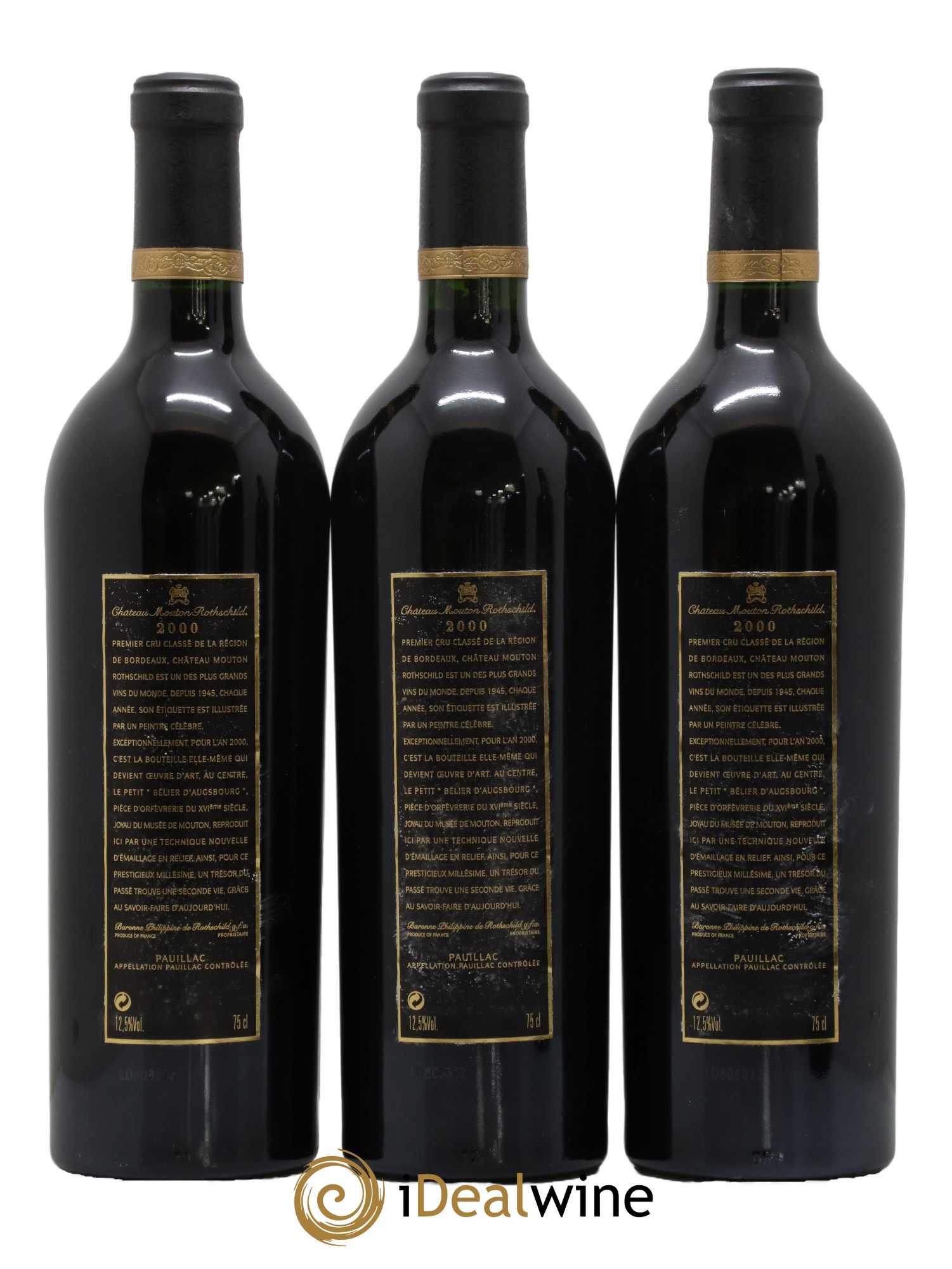 Château Mouton Rothschild 1er Grand Cru Classé 2000 - Lot de 6 bouteilles - 4