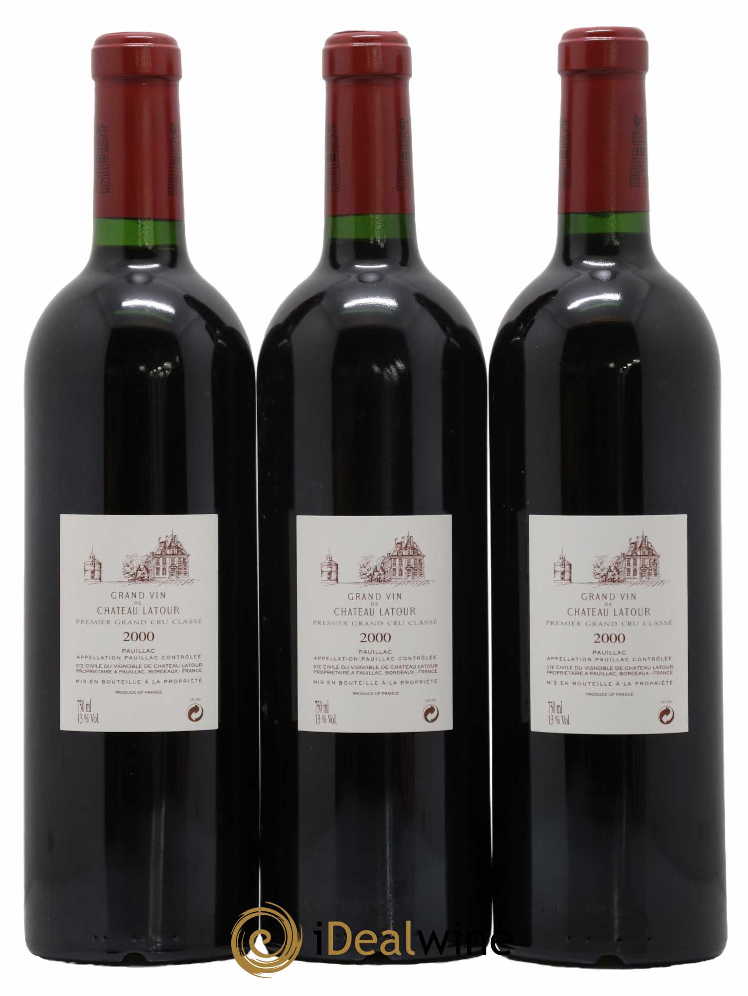Château Latour 1er Grand Cru Classé 2000 - Lot de 6 bouteilles - 2