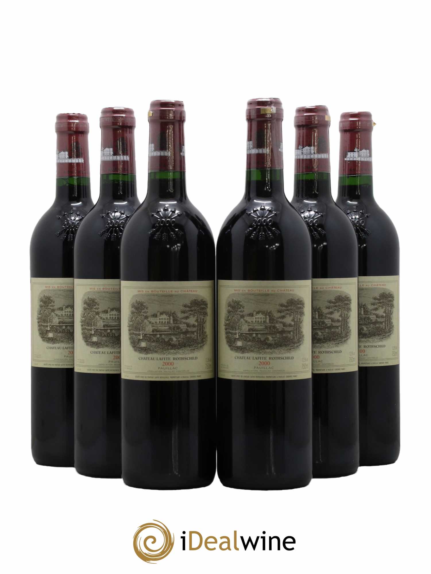 Château Lafite Rothschild 1er Grand Cru Classé 2000 - Lot de 6 bouteilles - 0