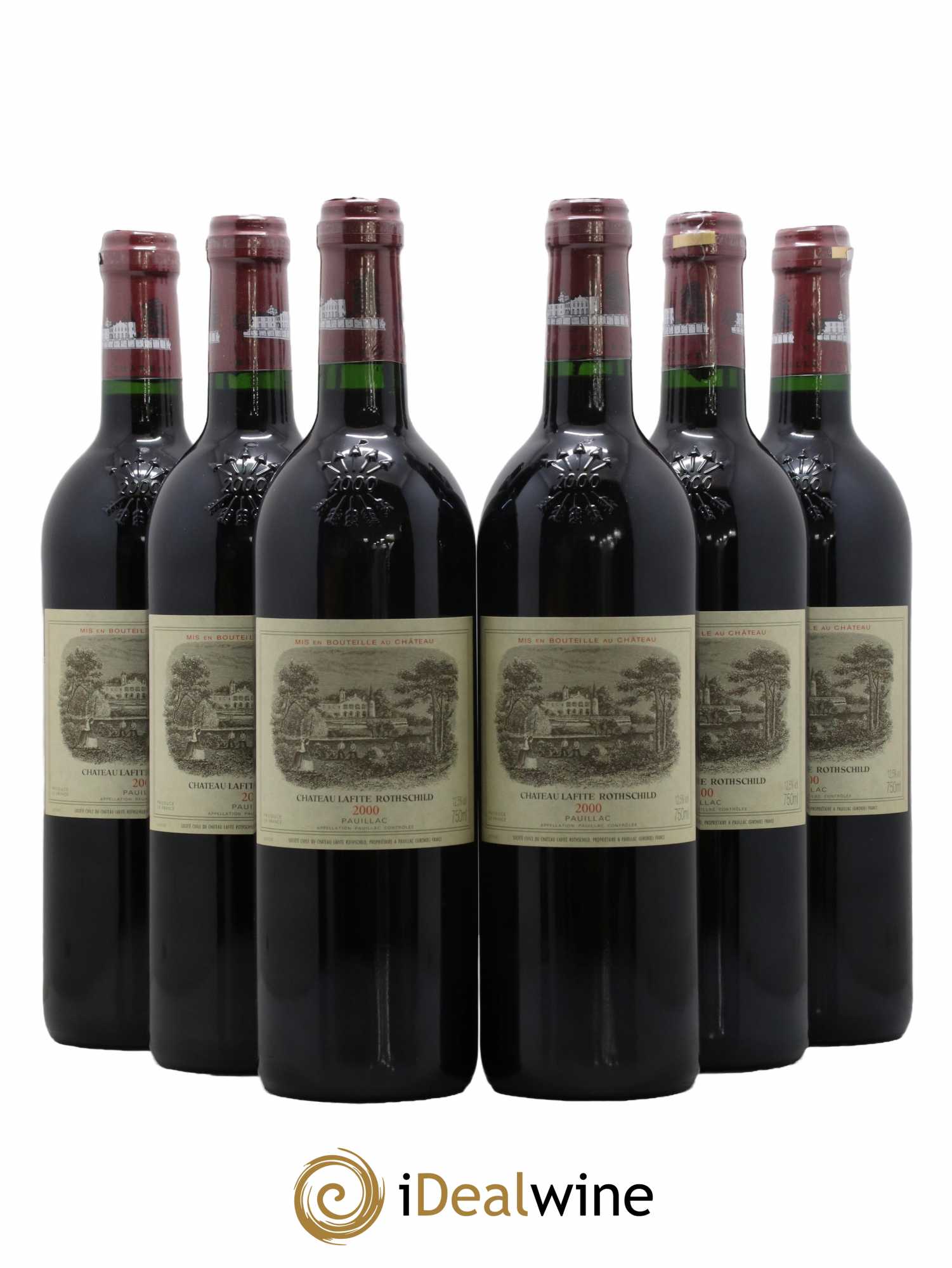 Château Lafite Rothschild 1er Grand Cru Classé 2000 - Lot de 6 bouteilles - 0