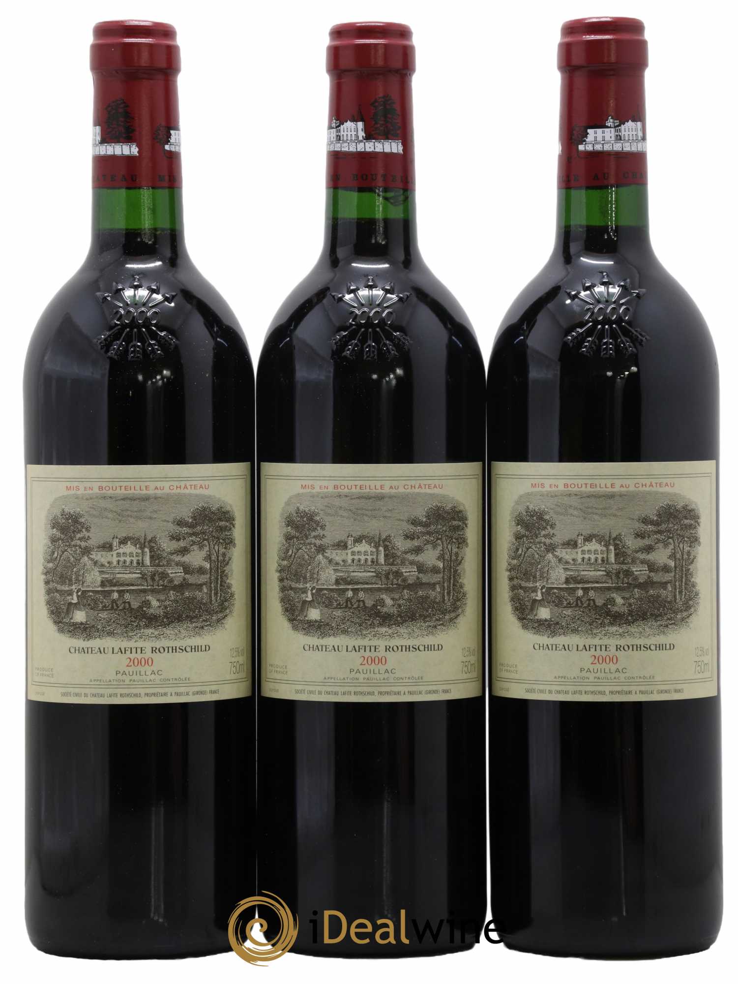 Château Lafite Rothschild 1er Grand Cru Classé 2000 - Lot de 6 bouteilles - 1