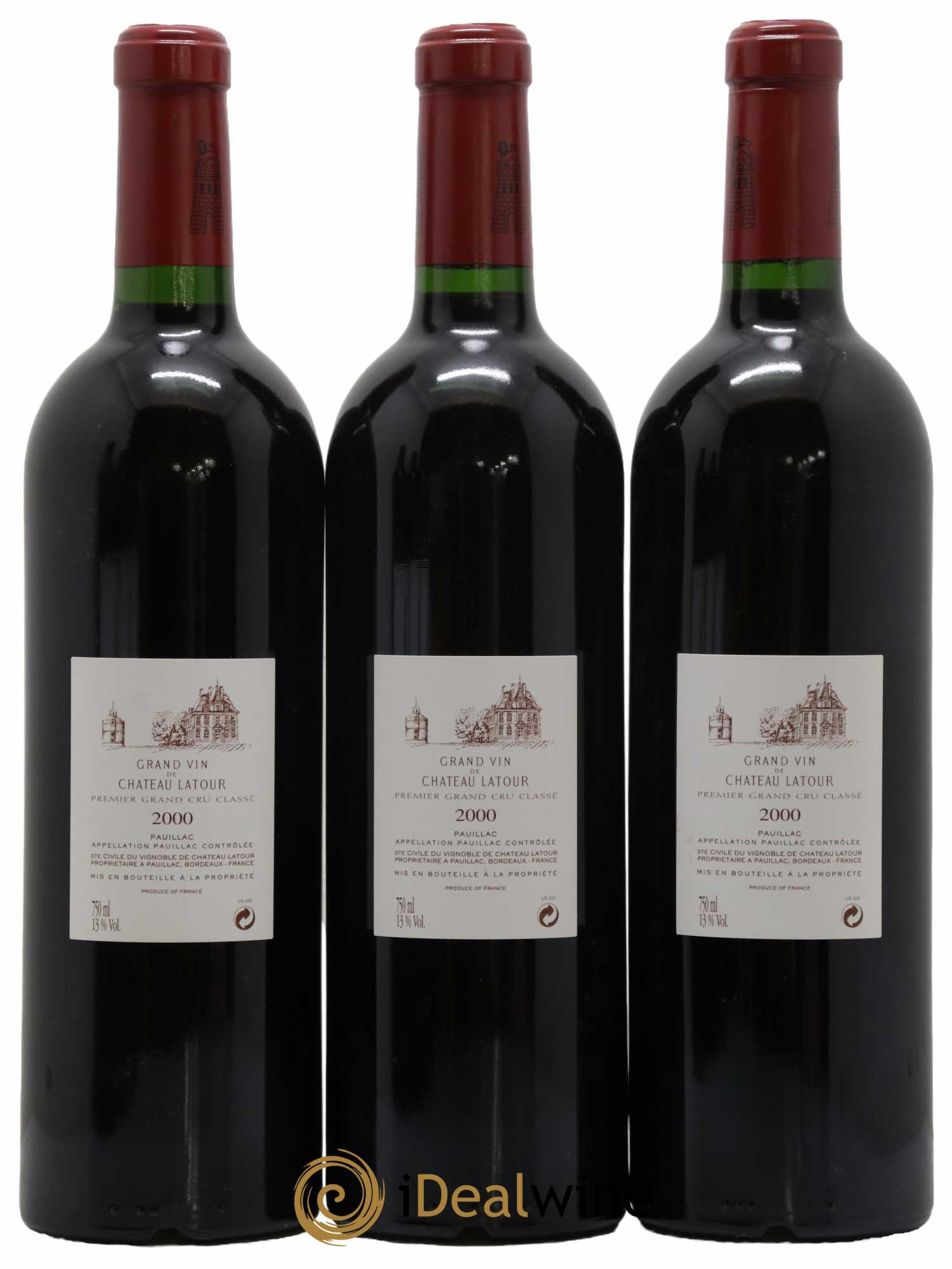 Château Latour 1er Grand Cru Classé 2000 - Lot de 6 bouteilles - 3