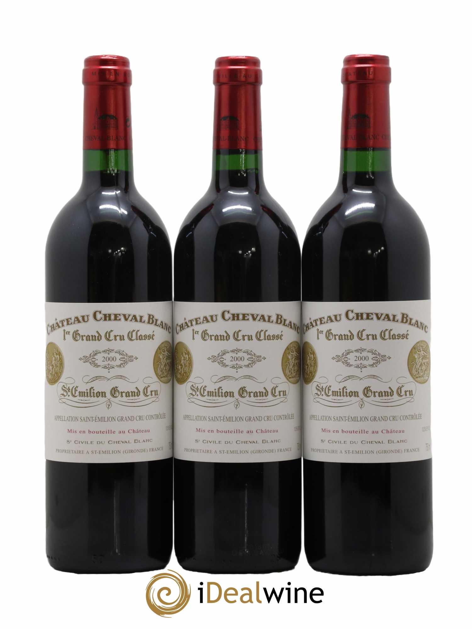 Château Cheval Blanc 1er Grand Cru Classé A 2000 - Lot de 6 bouteilles - 1