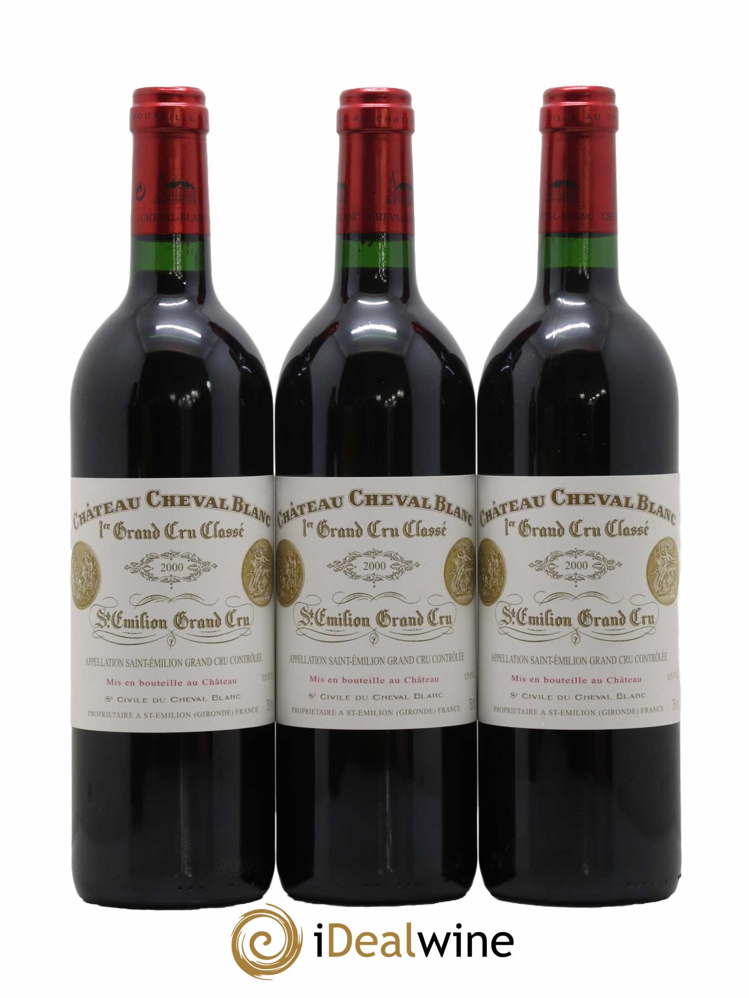 Château Cheval Blanc 1er Grand Cru Classé A 2000 - Lot de 6 bouteilles - 2