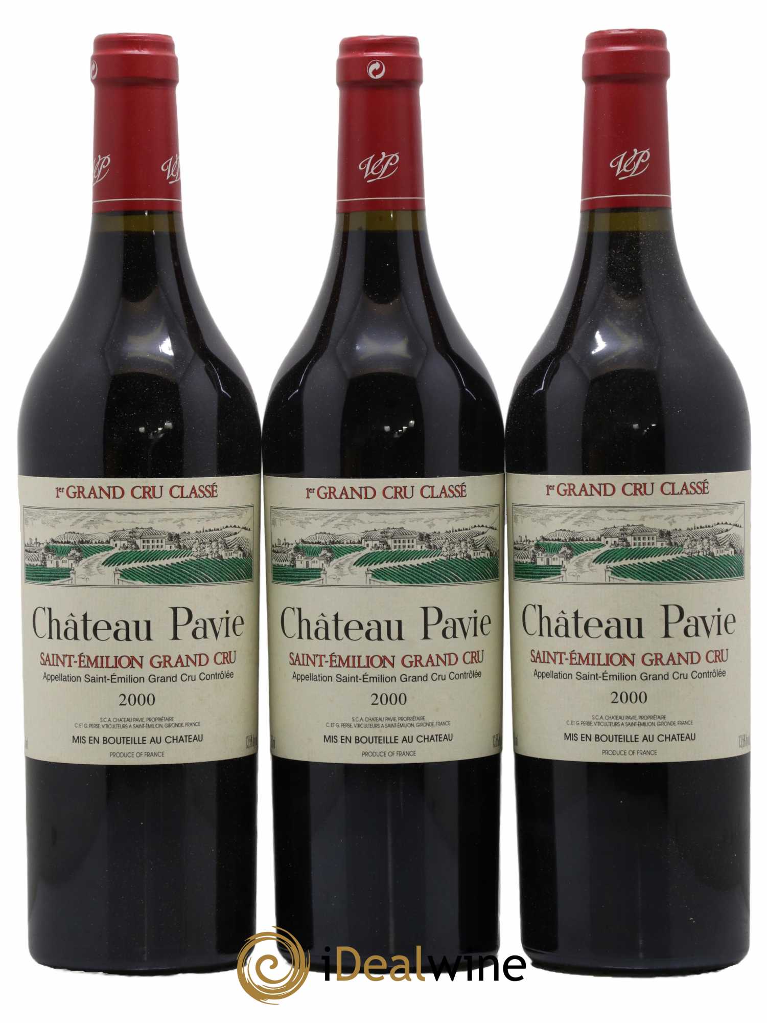 Château Pavie 1er Grand Cru Classé A 2000 - Lot de 12 bouteilles - 1