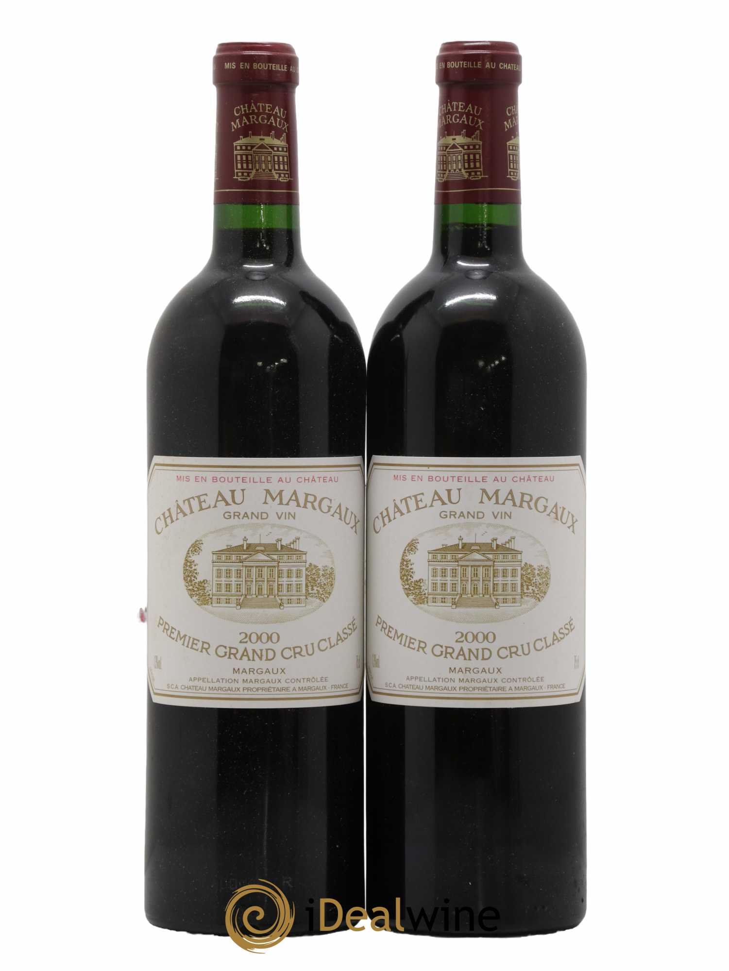 Château Margaux 1er Grand Cru Classé 2000 - Lot de 2 bouteilles - 0